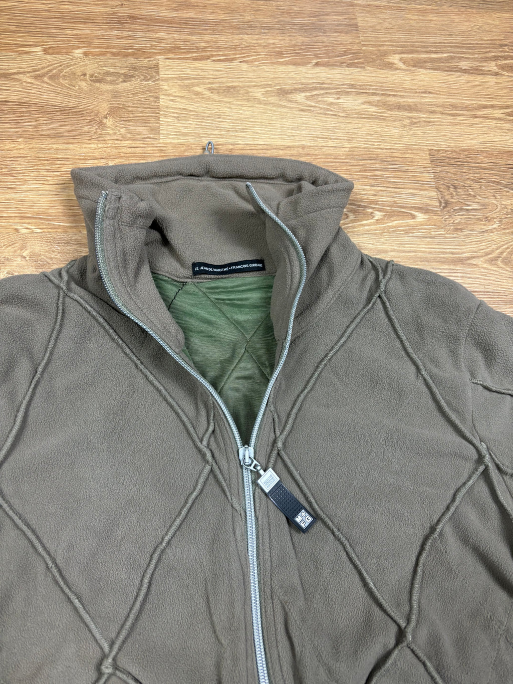 Marithé François Girbaud FW2000 Fleece Panel Jacket