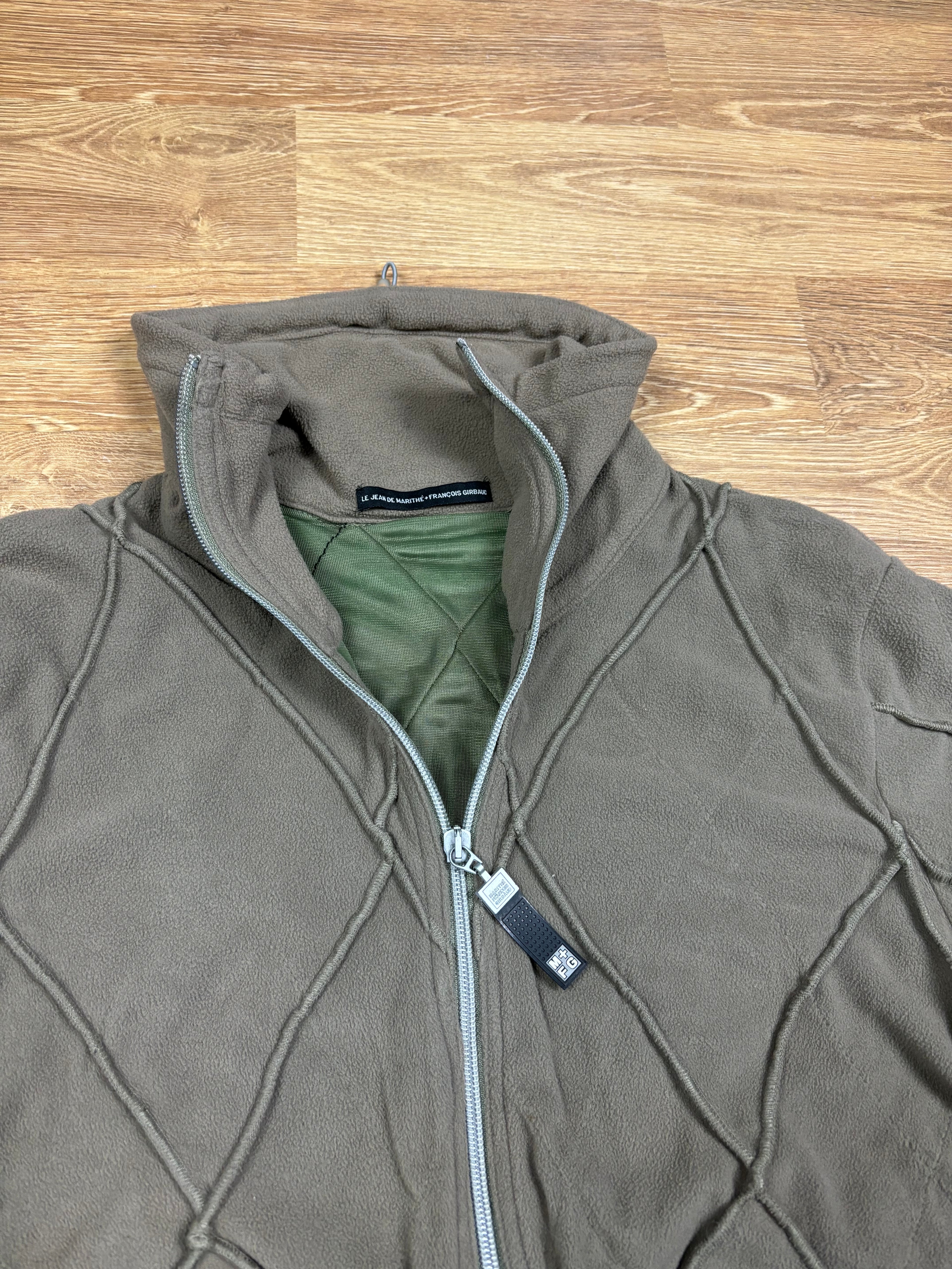 Marithé François Girbaud FW2000 Fleece Panel Jacket