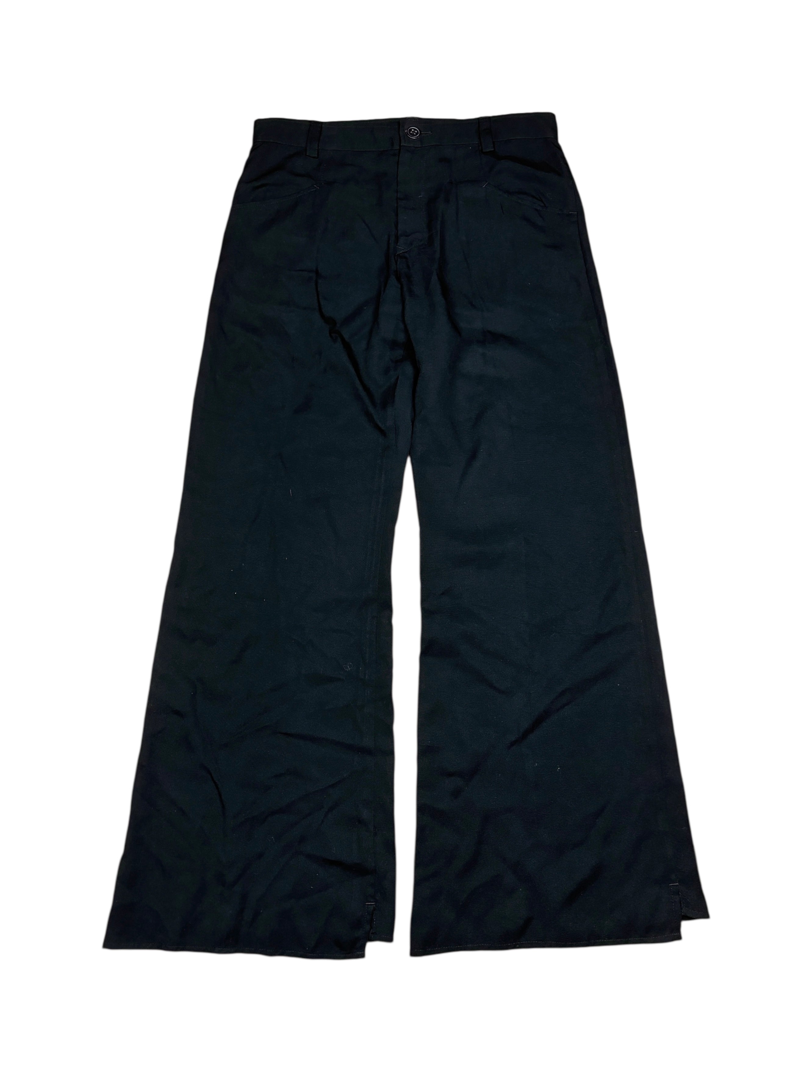 Y’s Yohji Yamamoto Wide Leg Rayon Trousers