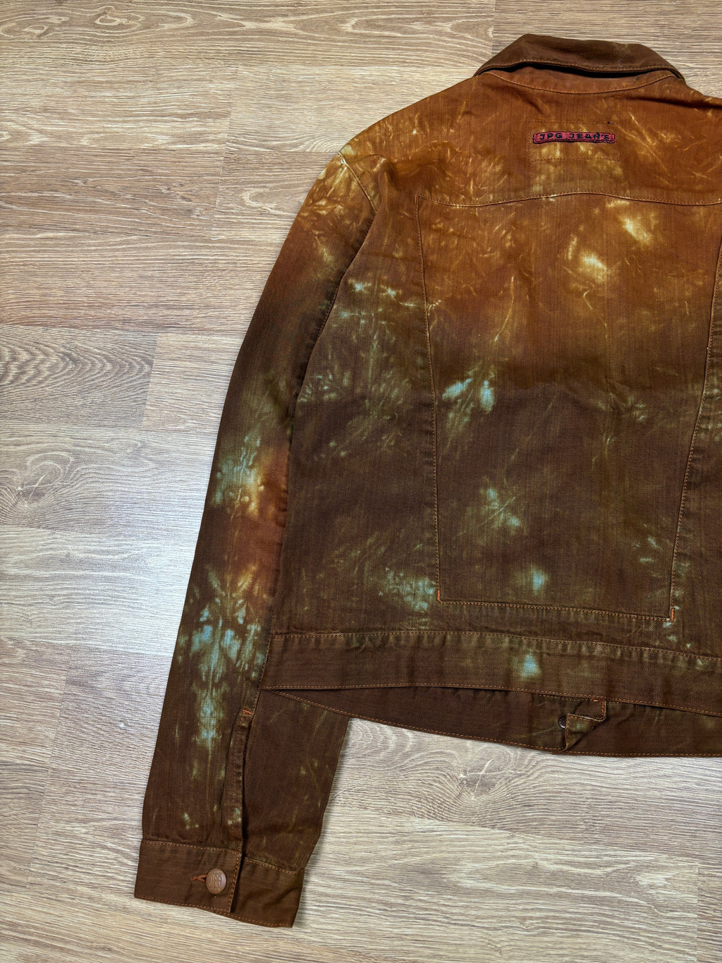 2000s Jean Paul Gaultier Flame Dyed Denim Jacket