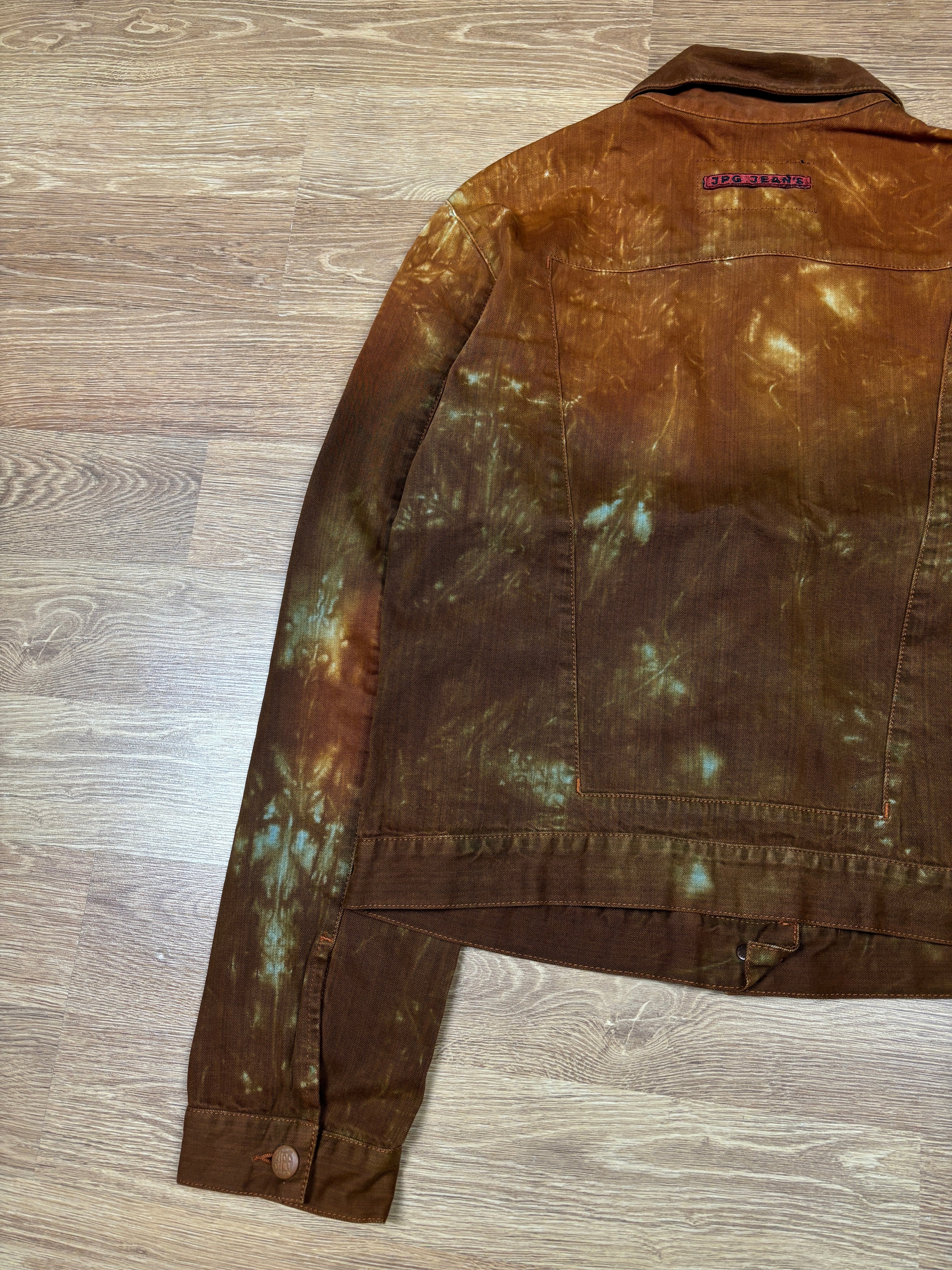 2000s Jean Paul Gaultier Flame Dyed Denim Jacket