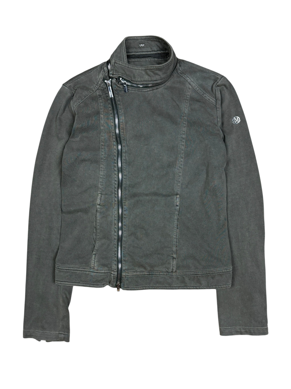 2000s Armani Jeans Asymmetrical Zip Jacket