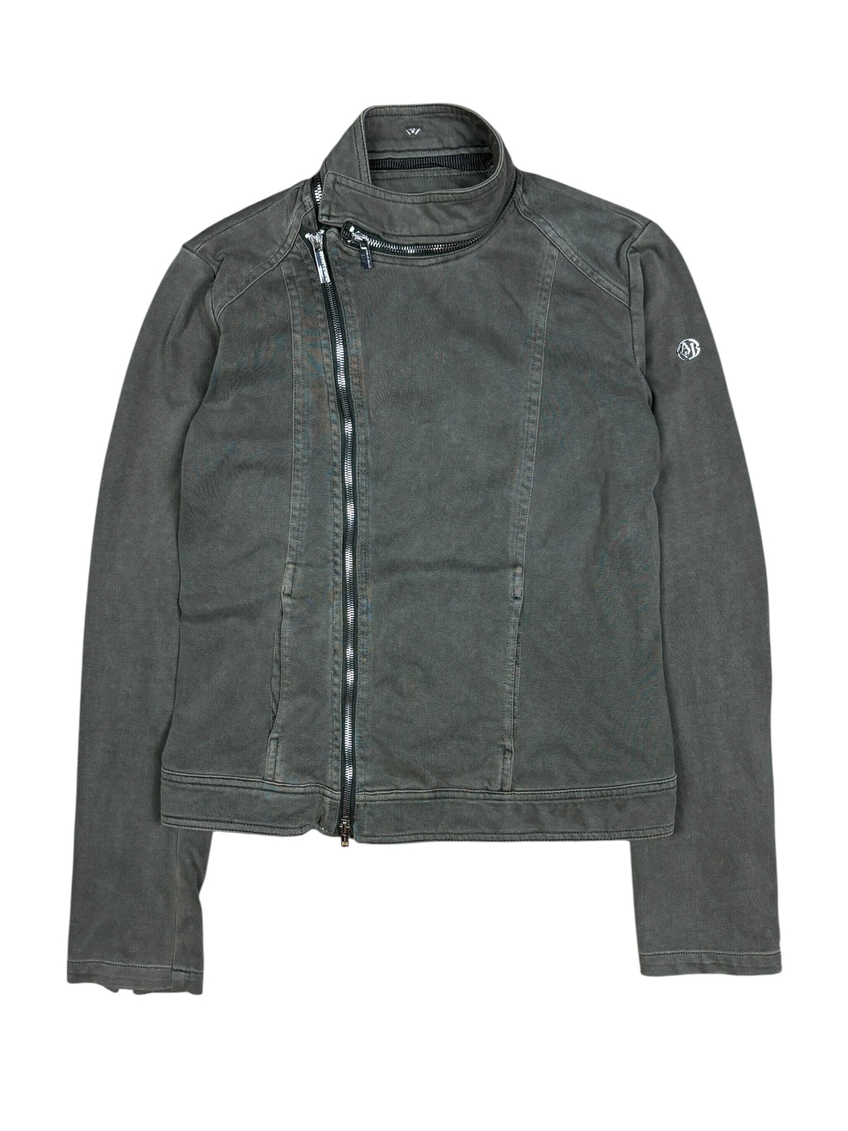 2000s Armani Jeans Asymmetrical Zip Jacket