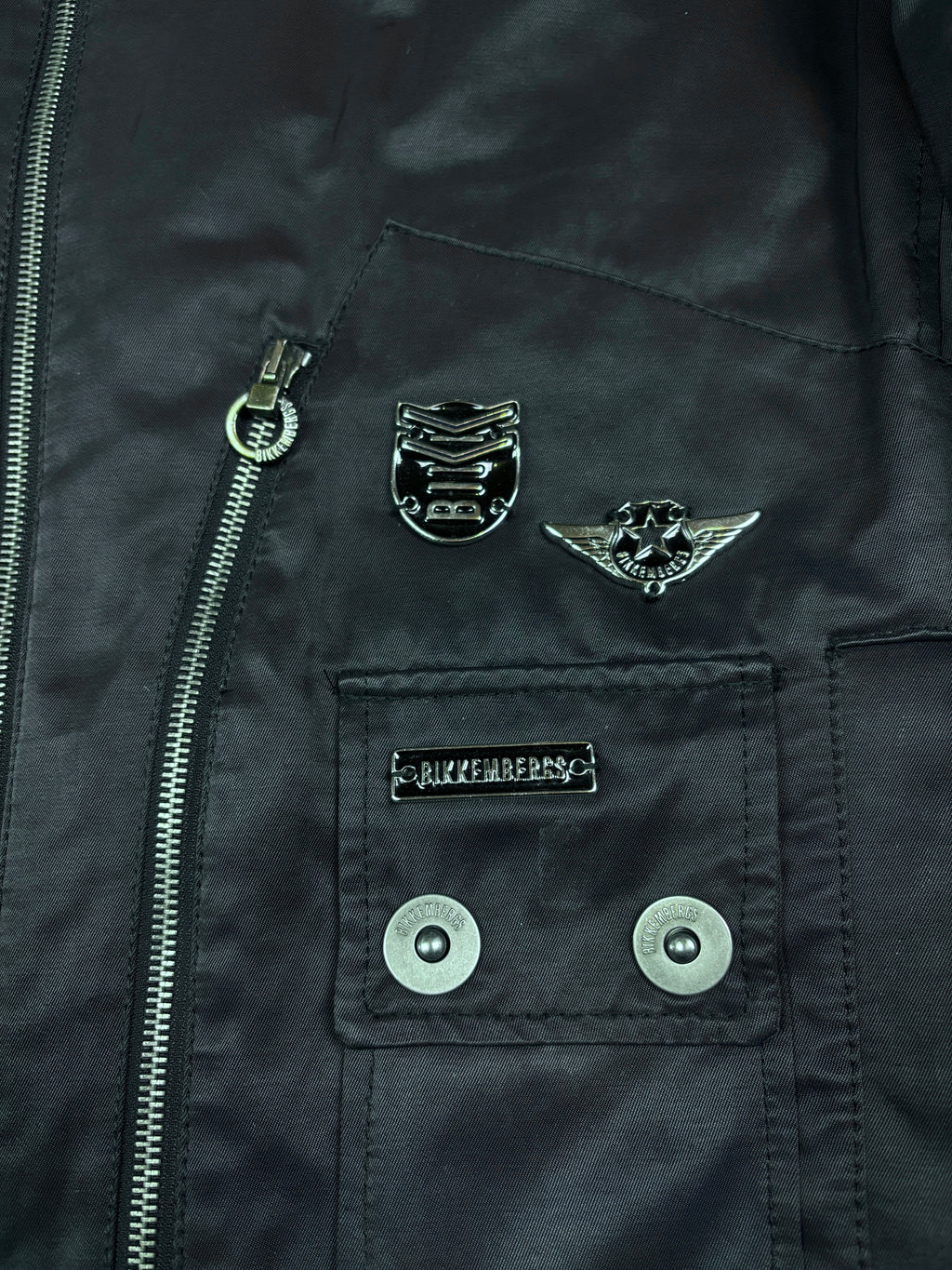Dirk Bikkembergs Multi-Zip Nylon Bomber Jacket