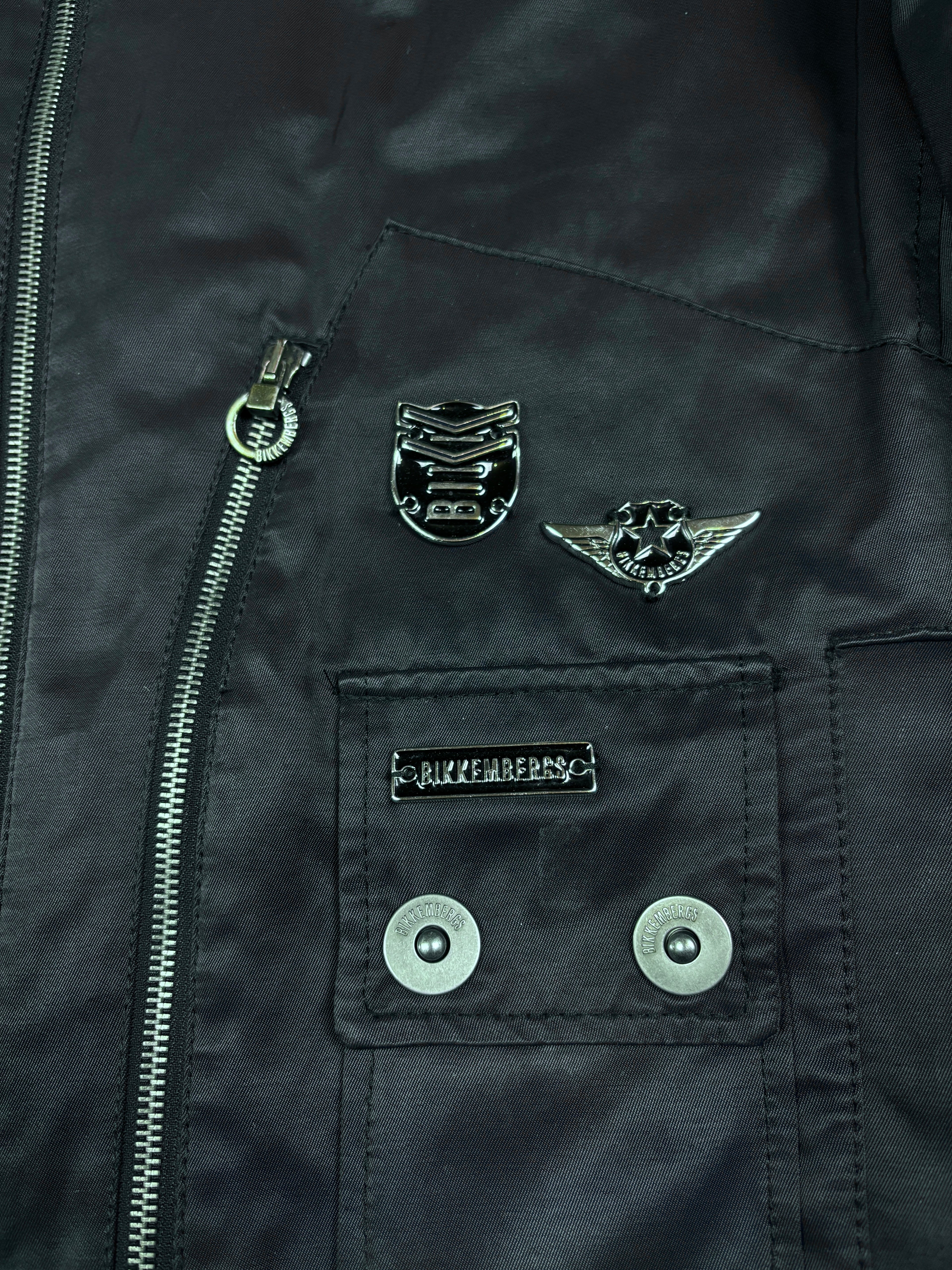 Dirk Bikkembergs Multi-Zip Nylon Bomber Jacket