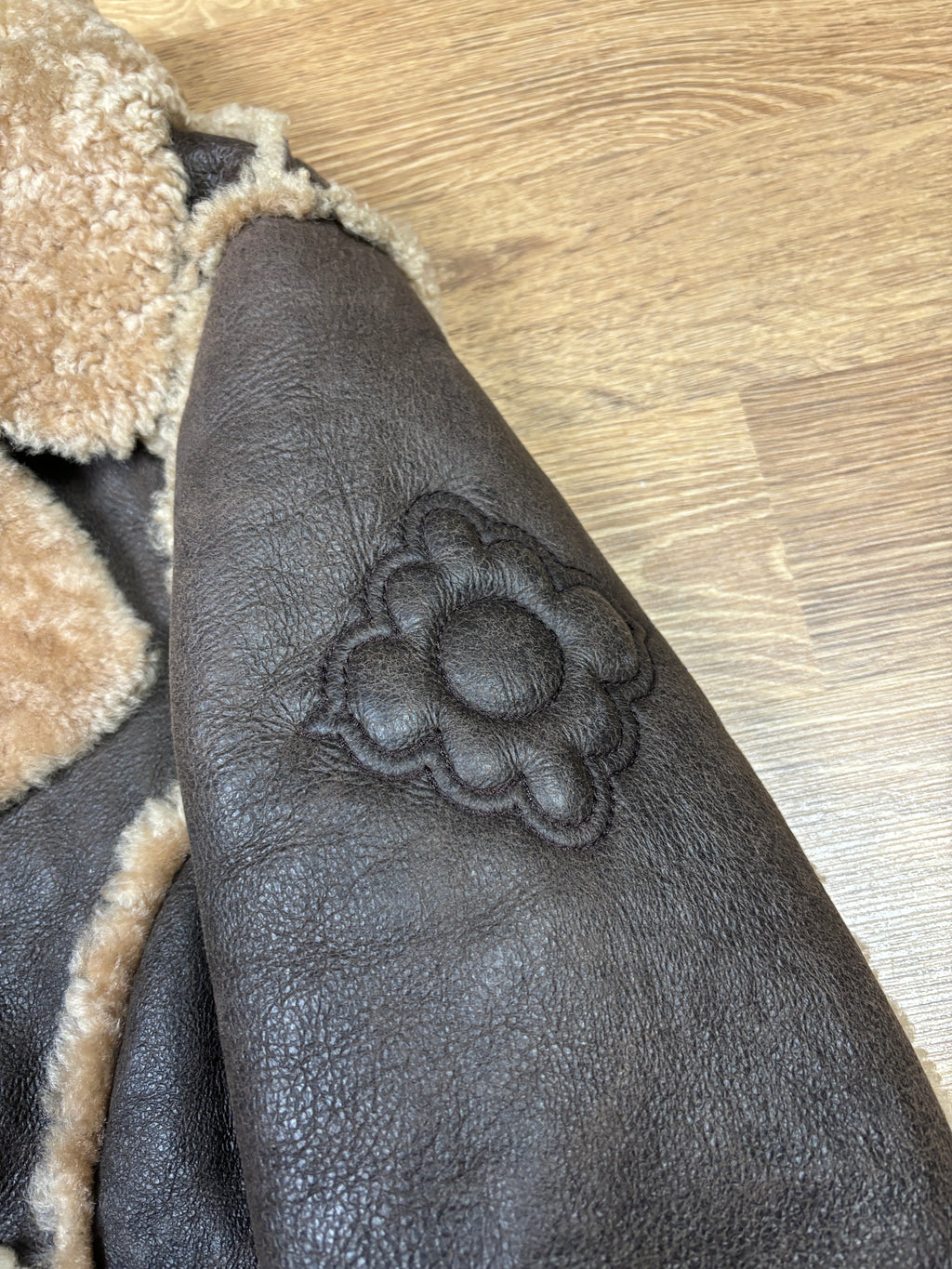 2000s Diesel Shearling Leather Aviator Jacket