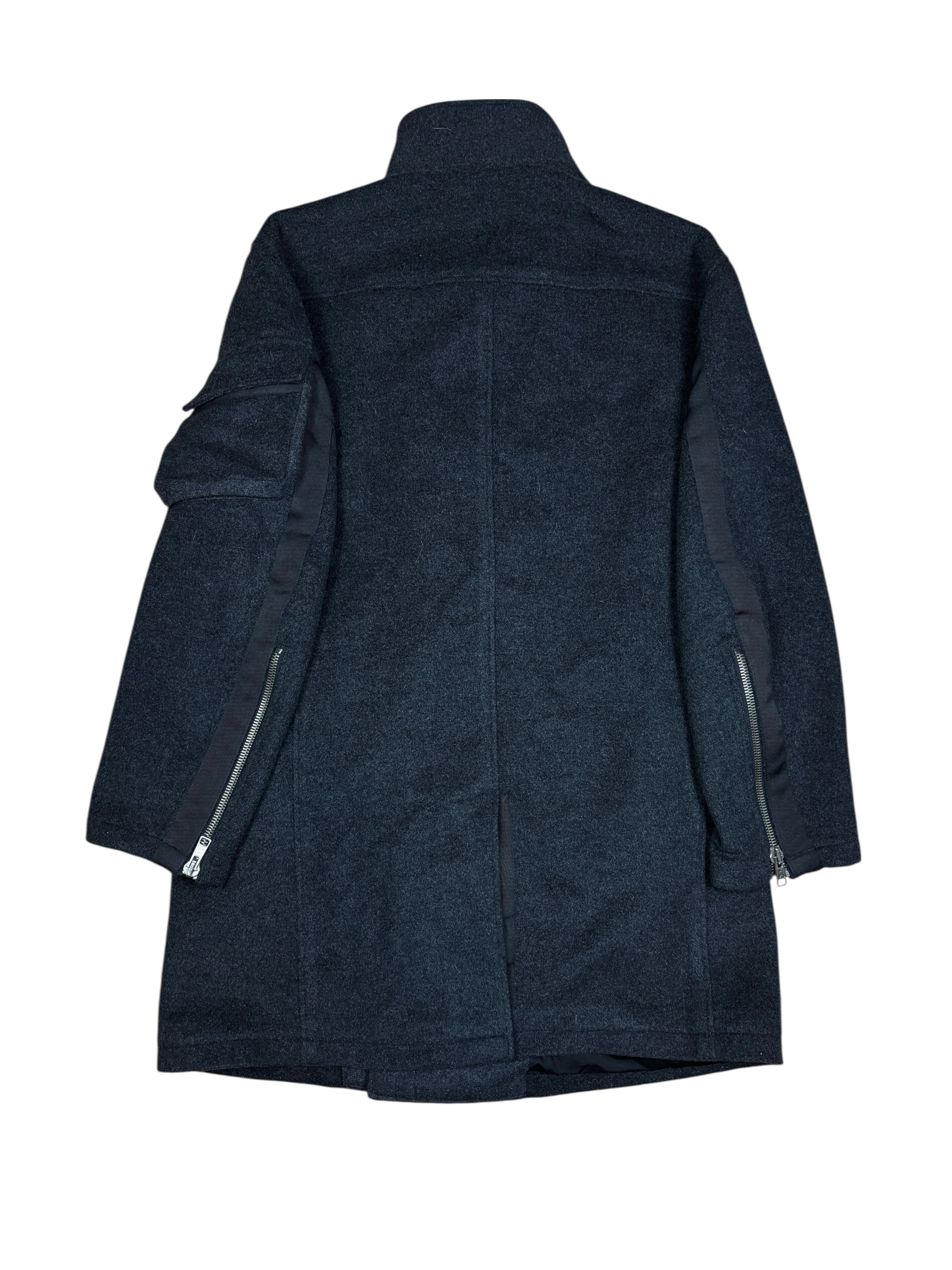 Abrigo asimétrico de lana vintage Kenzo Homme