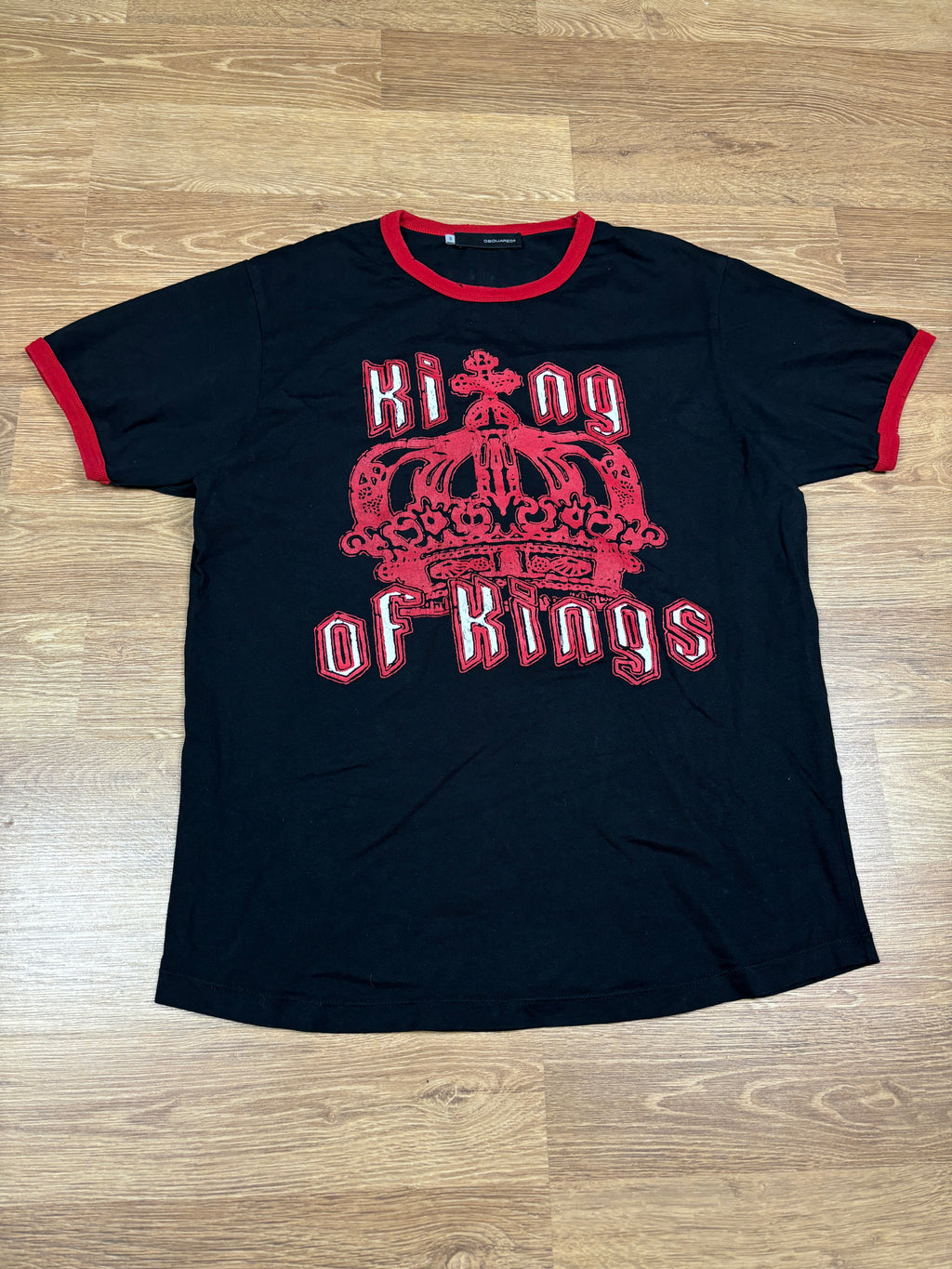 2000s Dsquared2 “King of Kings” Graphic T-Shirt