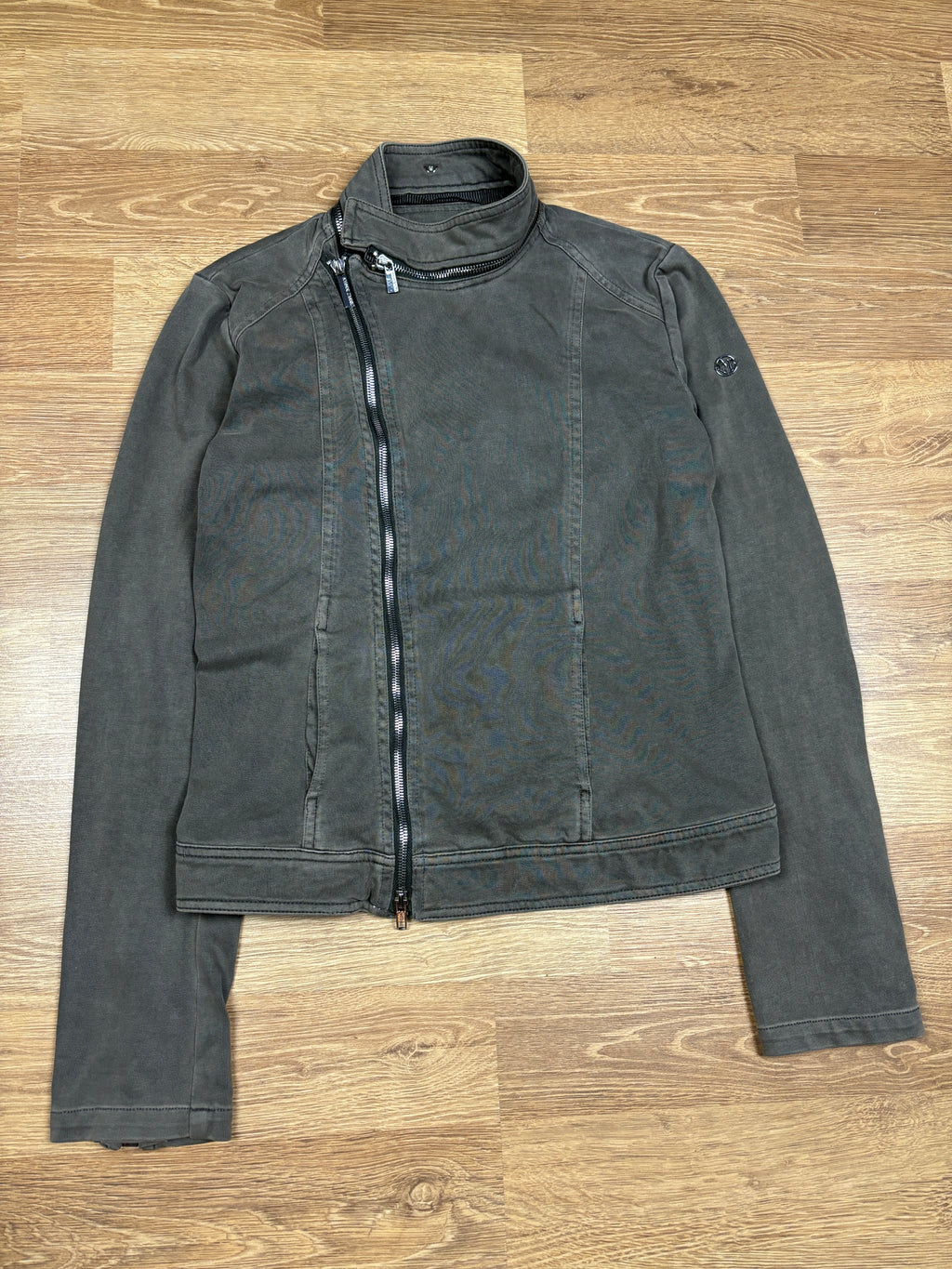 2000s Armani Jeans Asymmetrical Zip Jacket