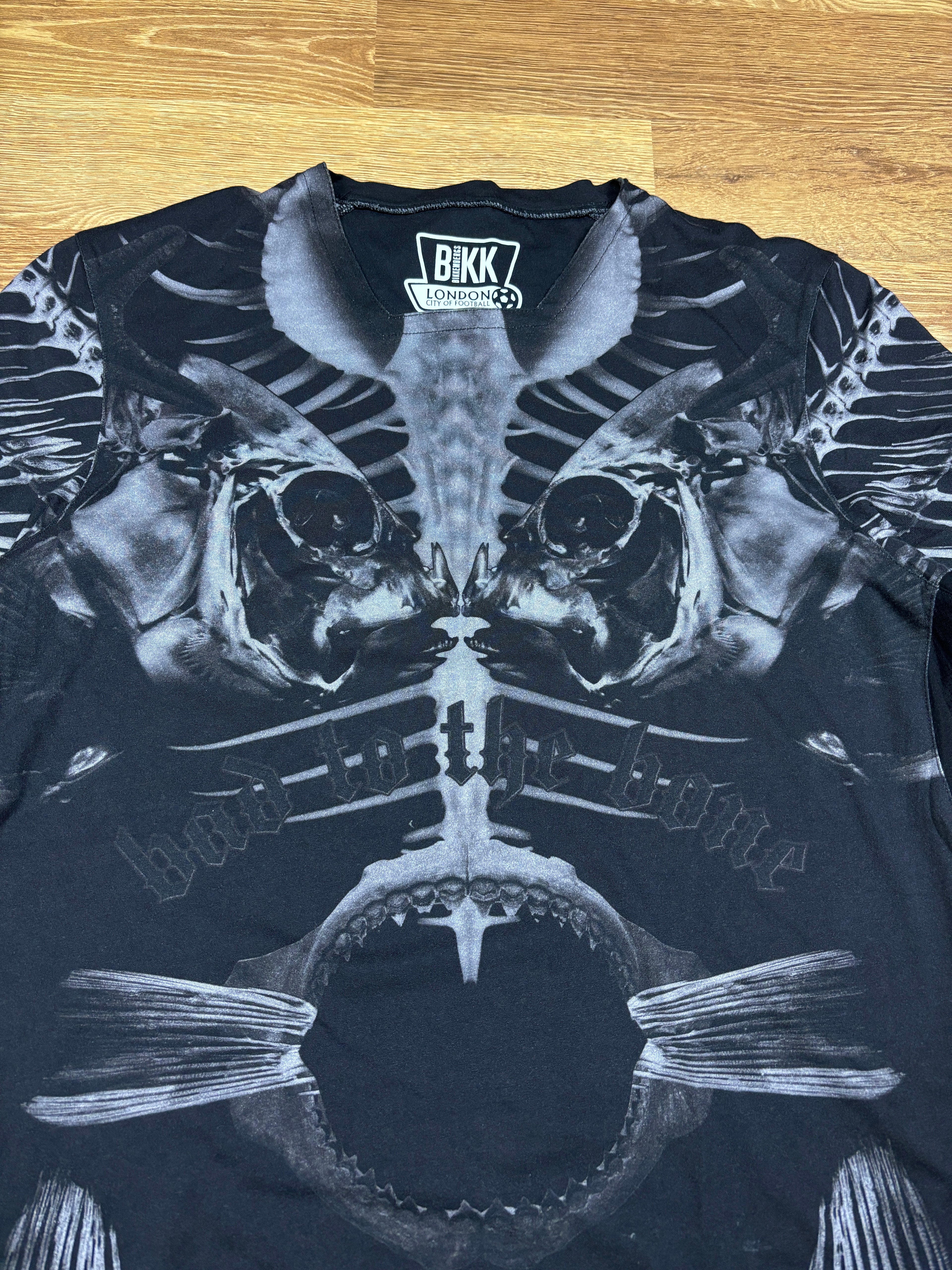 2010s Dirk Bikkembergs Skeletal Graphic T-Shirt