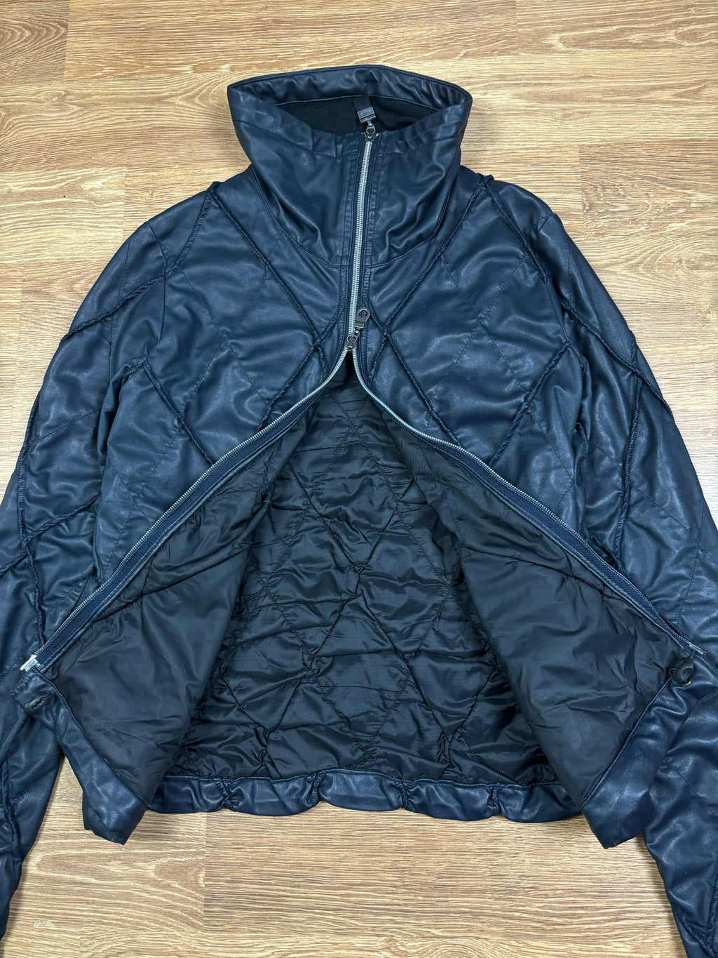 Marithé François Girbaud FW2000 Structured Navy Jacket