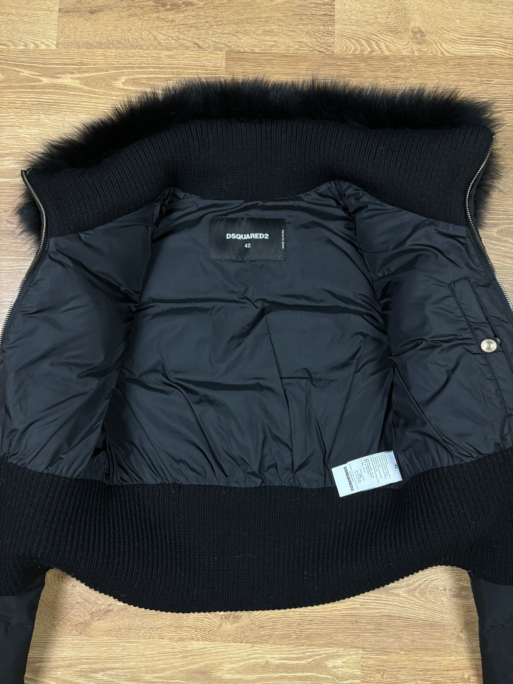 Dsquared2 Fox Fur Collar Down Jacket