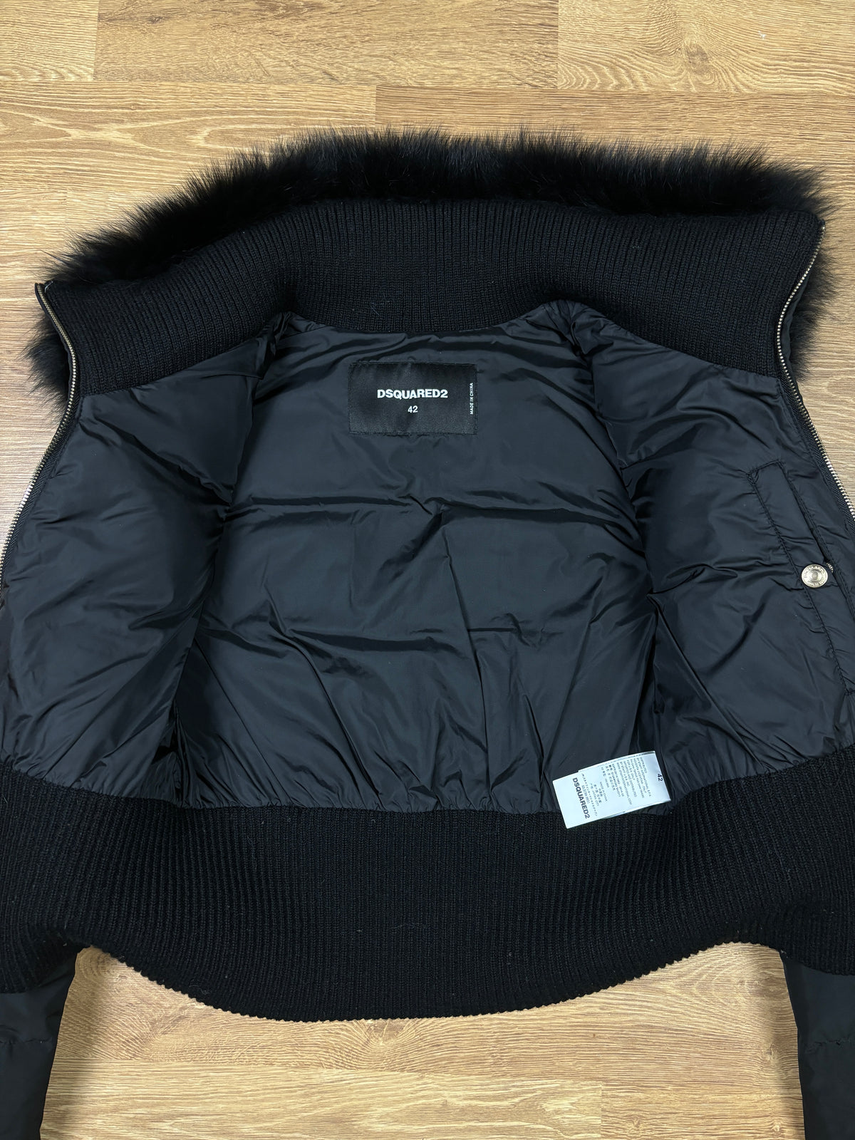 Dsquared2 Fox Fur Collar Down Jacket