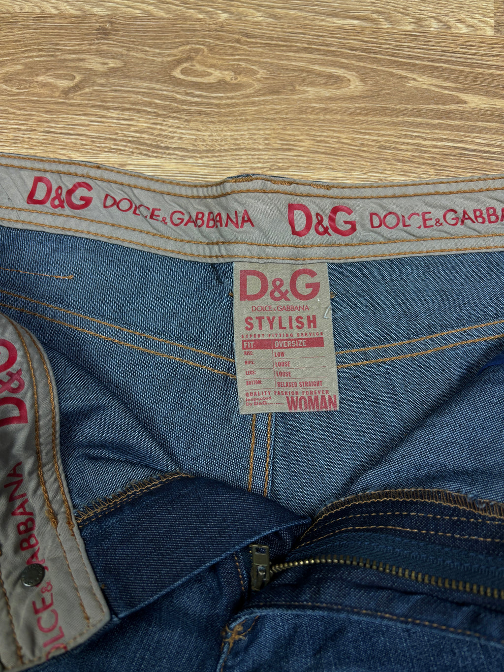 2000s Dolce & Gabbana Washed Wide-Leg Jeans
