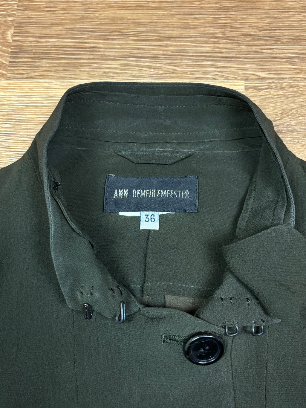 SS2003 Ann Demeulemeester Cropped Structured Button Jacket