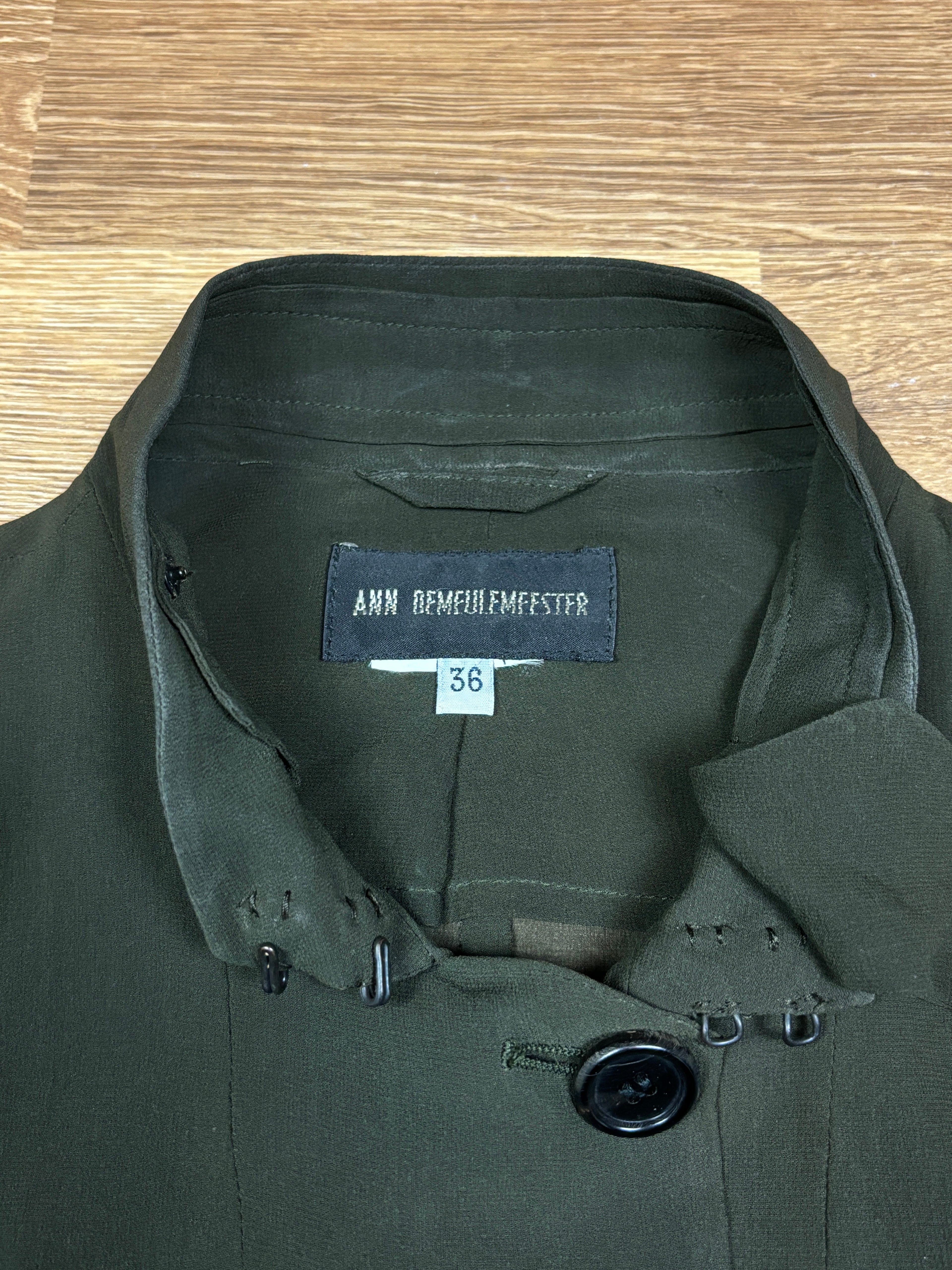 SS2003 Ann Demeulemeester Cropped Structured Button Jacket
