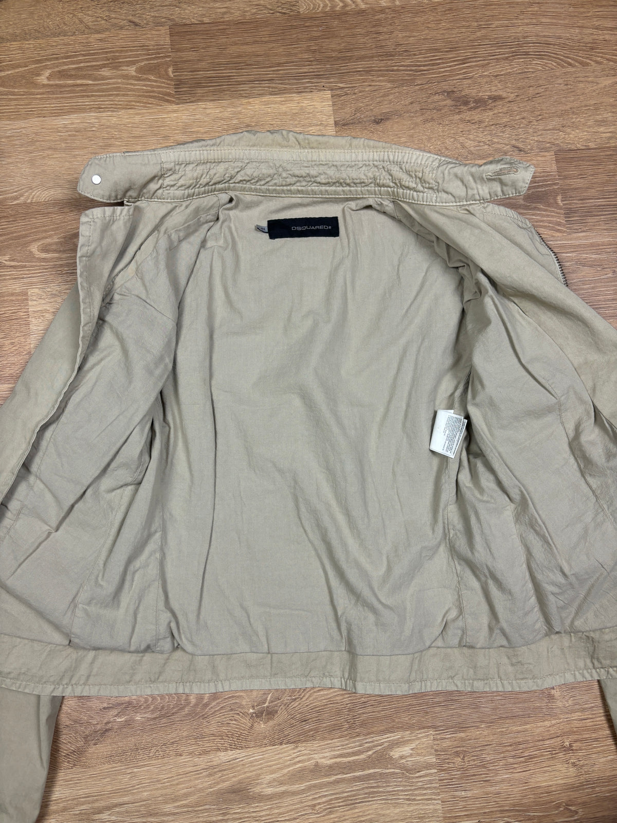 2000s Dsquared2 Asymmetrical Zip Cargo Jacket