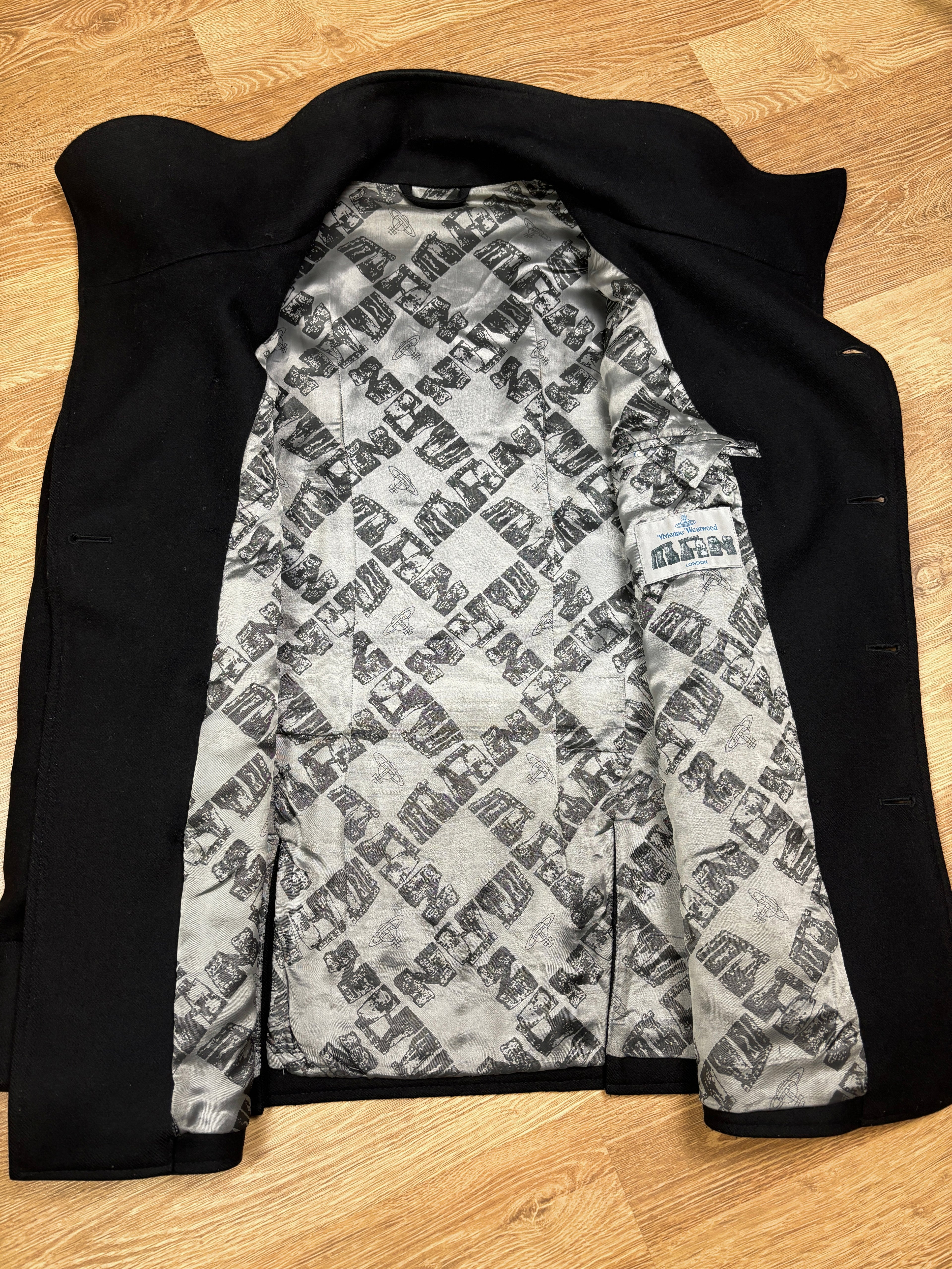 Vivienne Westwood Woolen Double Breasted Strap Coat
