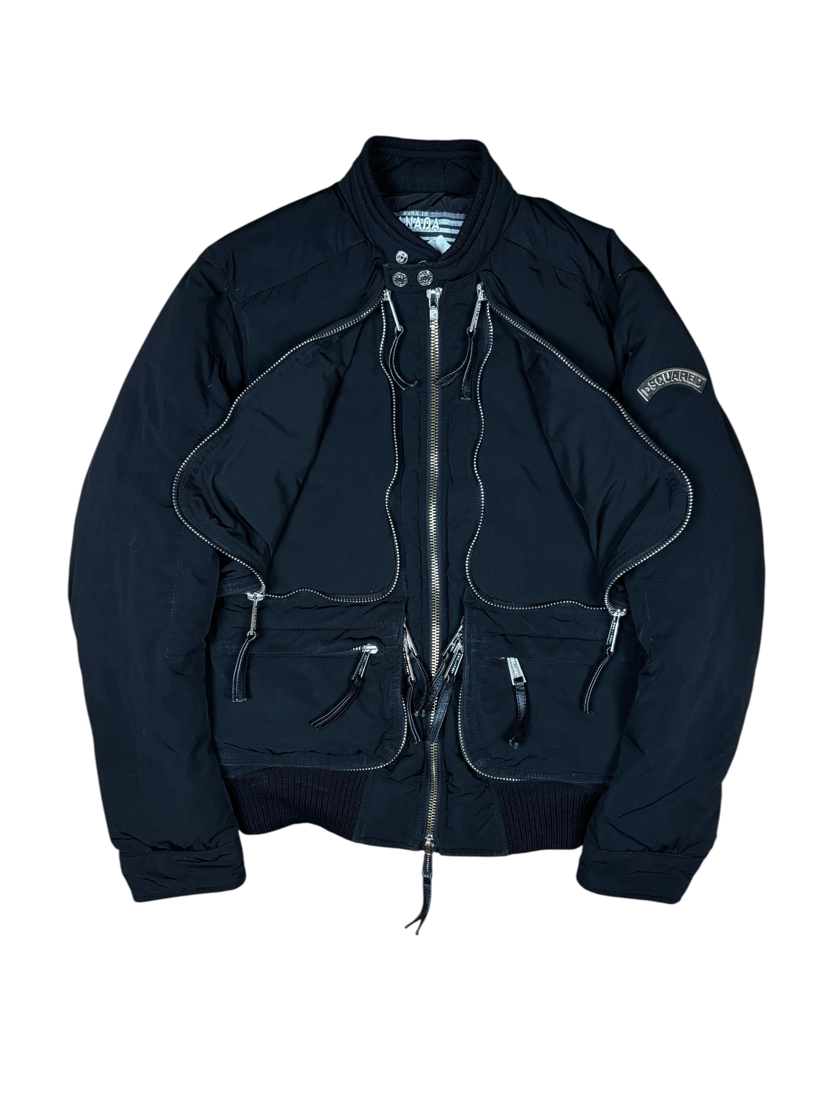 Dsquared2 Multi-Zip Utility Down Bomber Jacket