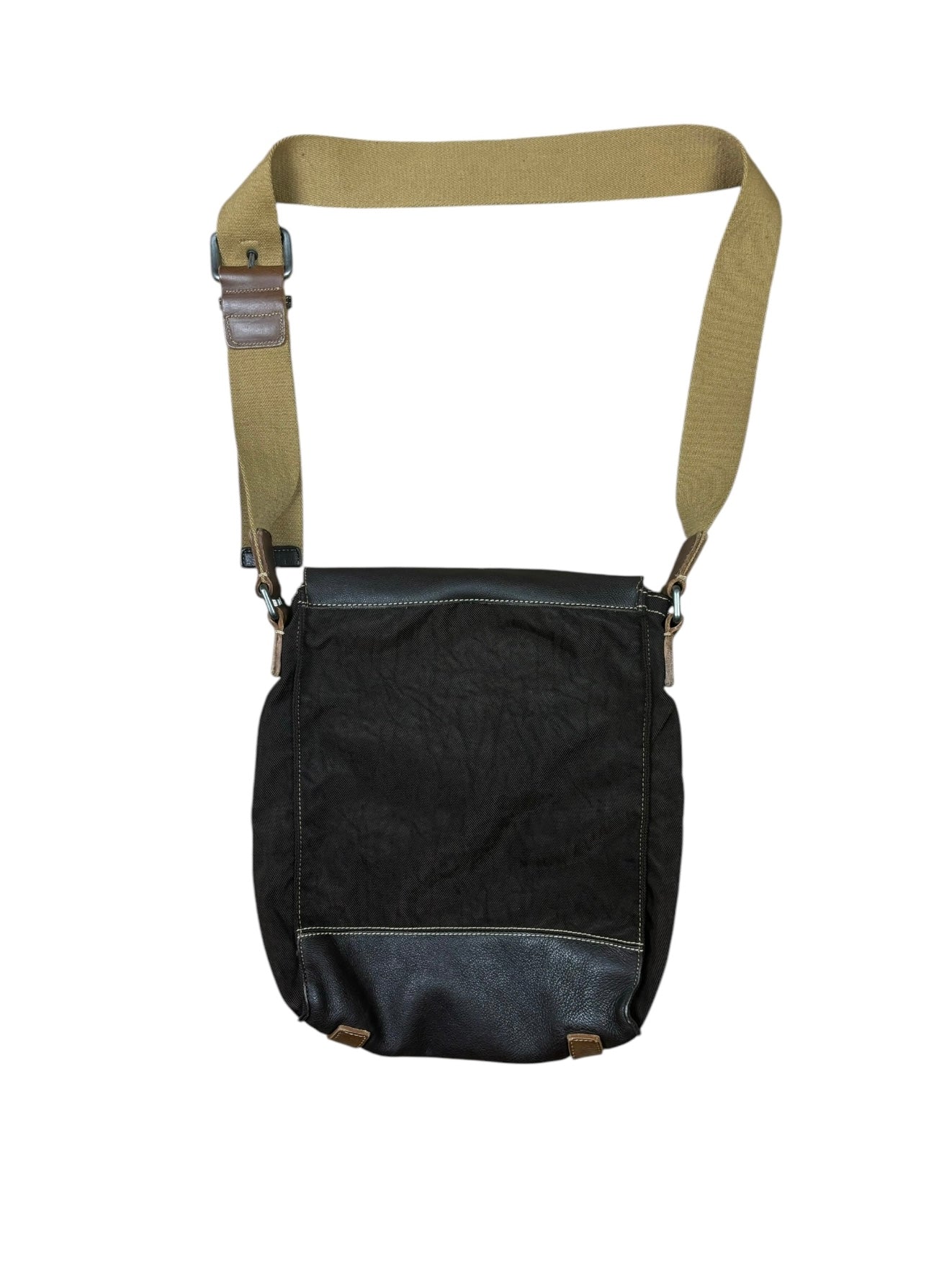 Dolce & Gabbana Leather Canvas Crossbody Bag