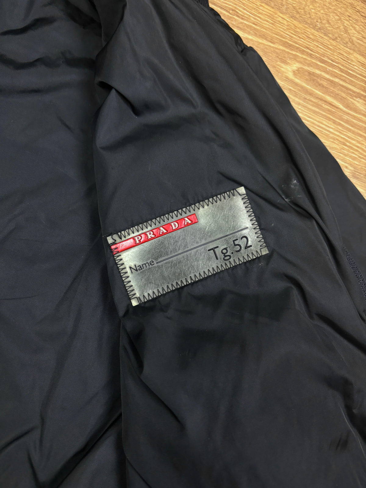 2000s Prada Linea Rossa Black Nylon Jacket