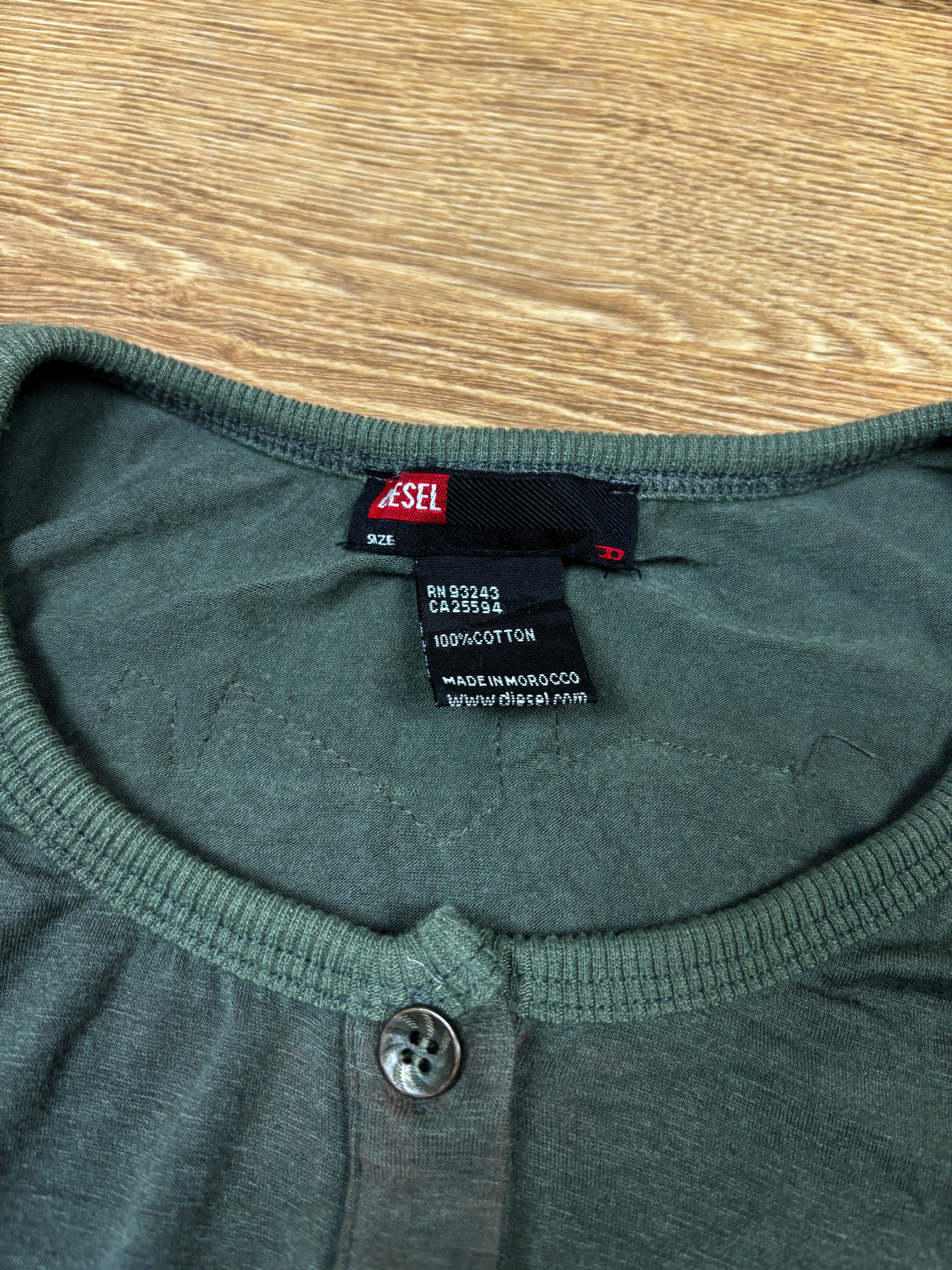Diesel Khaki Longsleeve with Detachable Pocket