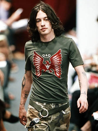 Dolce & Gabbana SS2000 Rhinestone Eagle T-Shirt
