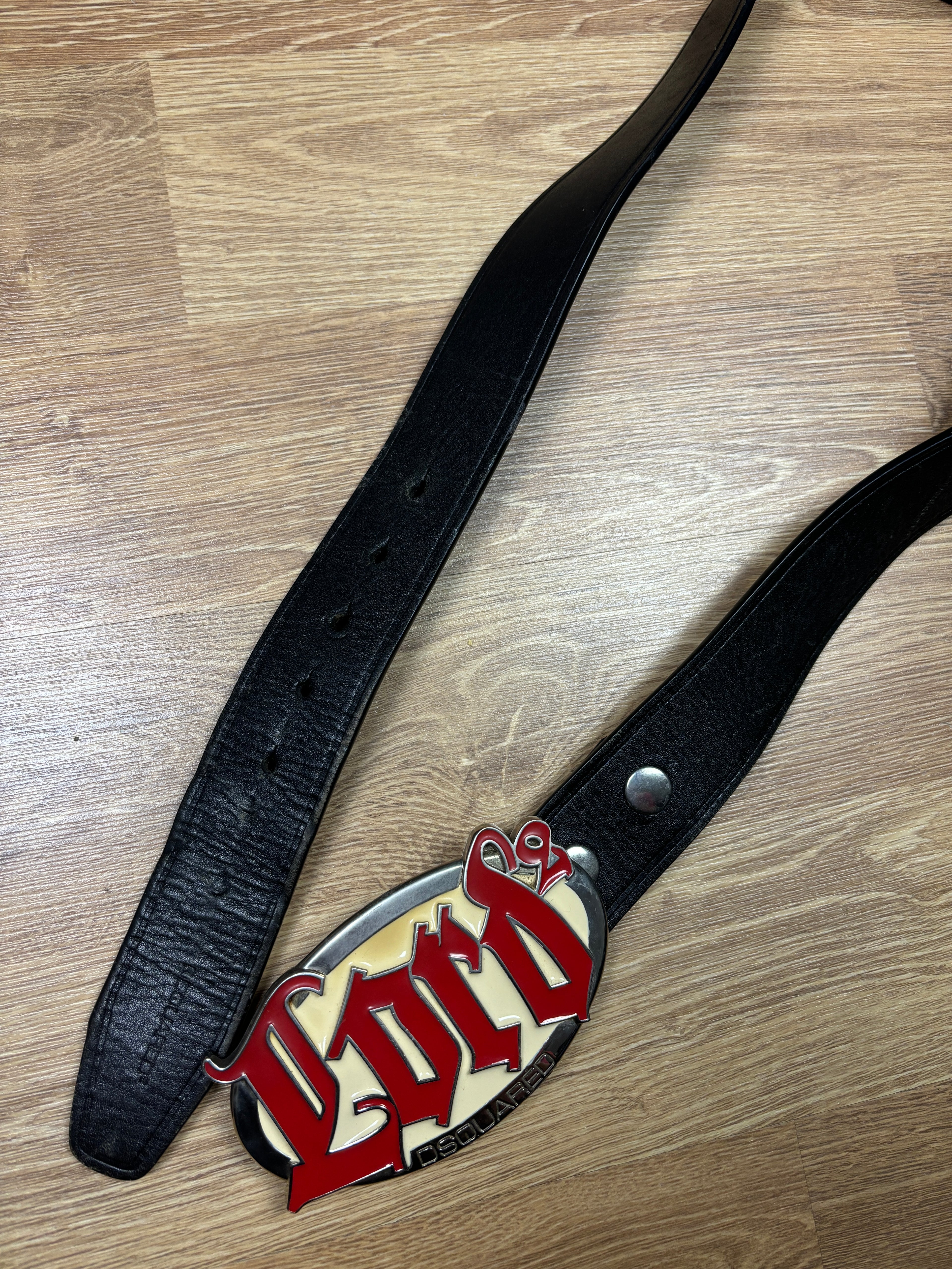 Dsquared2 “Lord²” Logo Leather Belt