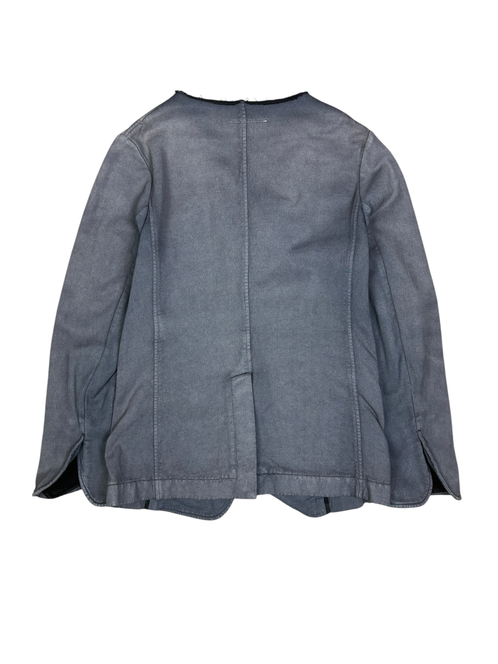 MM6 Maison Martin Margiela Washed Raw Edge Cotton Blazer