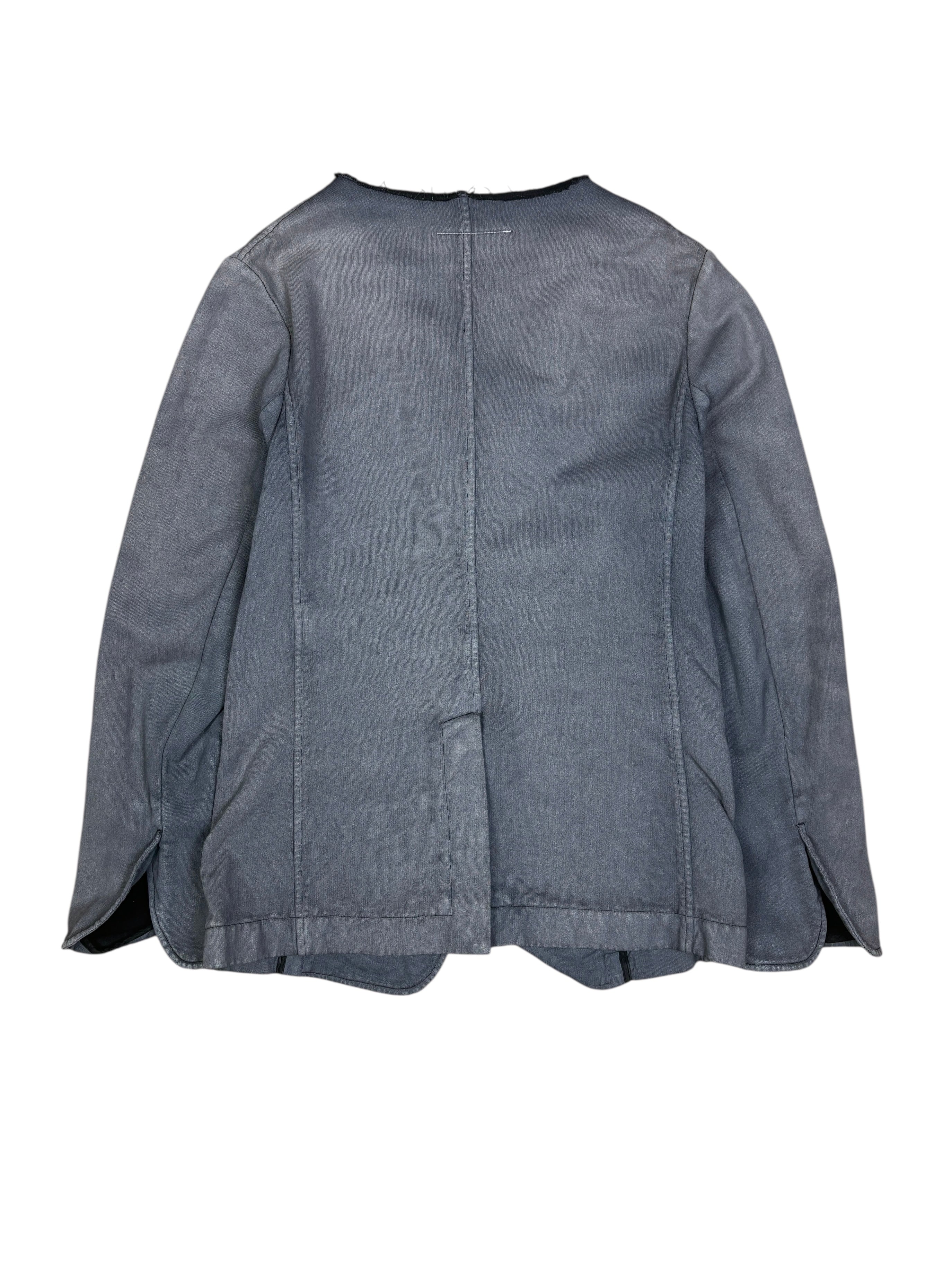MM6 Maison Martin Margiela Washed Raw Edge Cotton Blazer