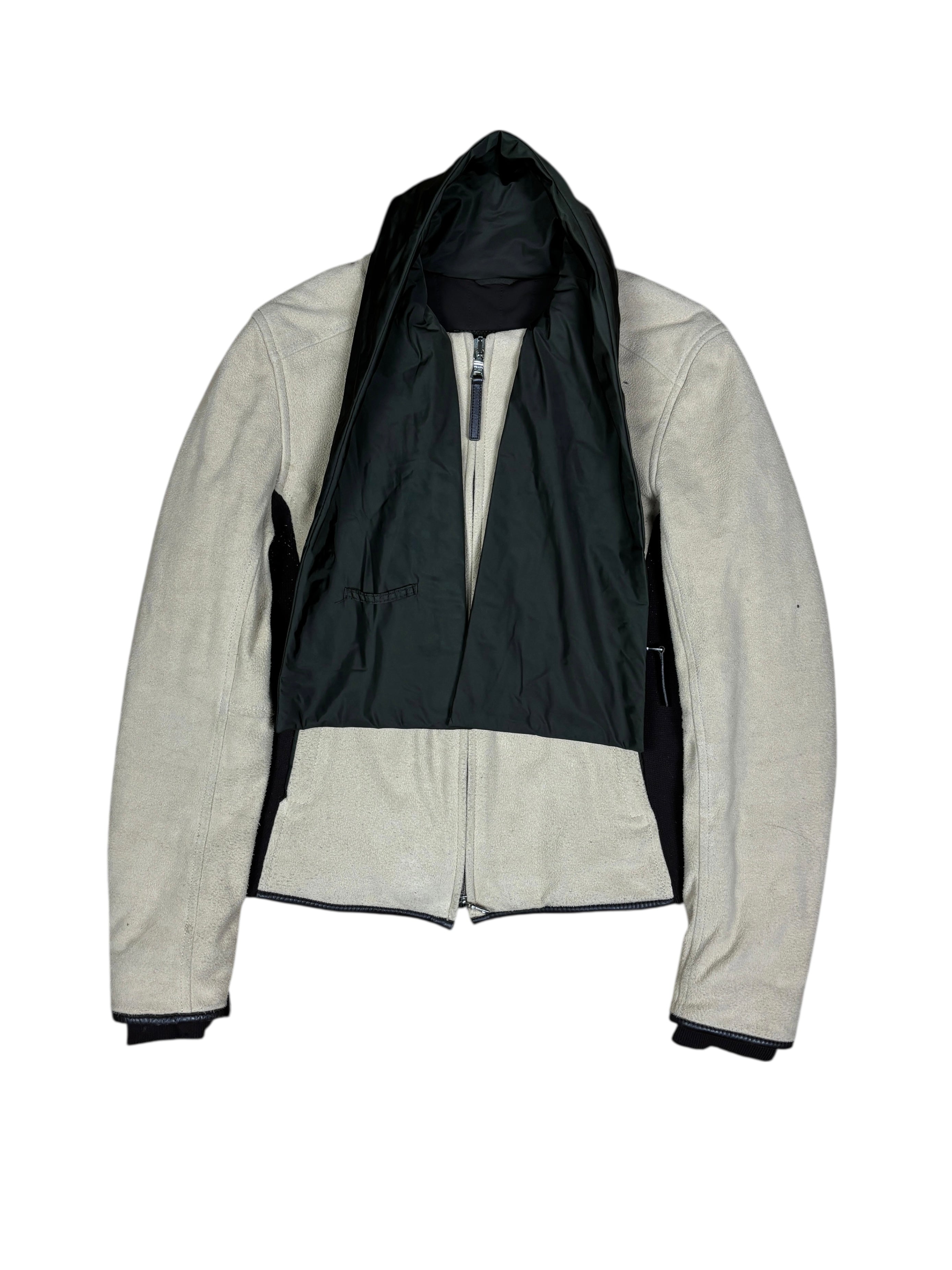 2000s Prada Fleece Scarf Jacket