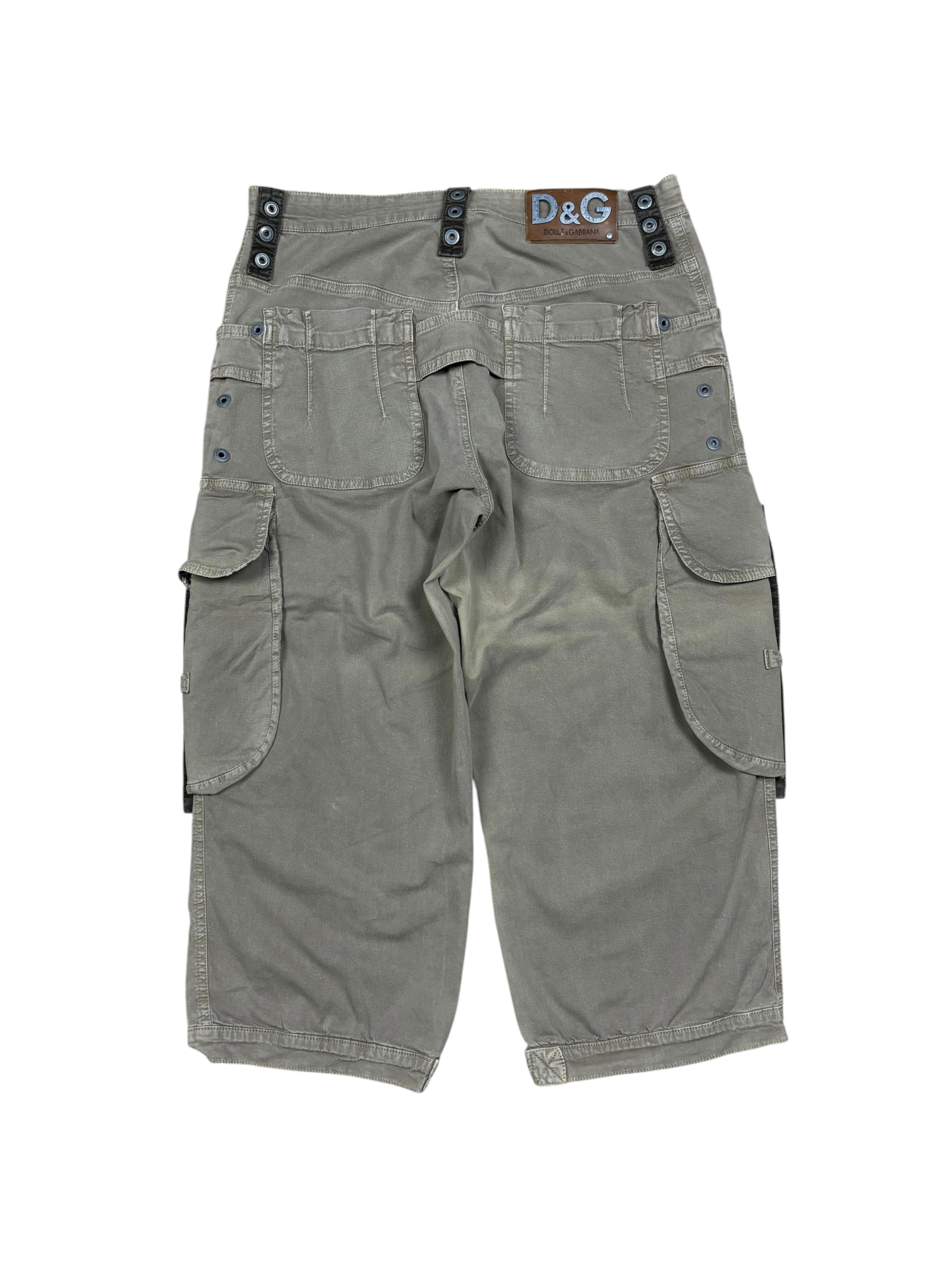 SS2003 Dolce & Gabbana Pantalones cortos cargo bondage