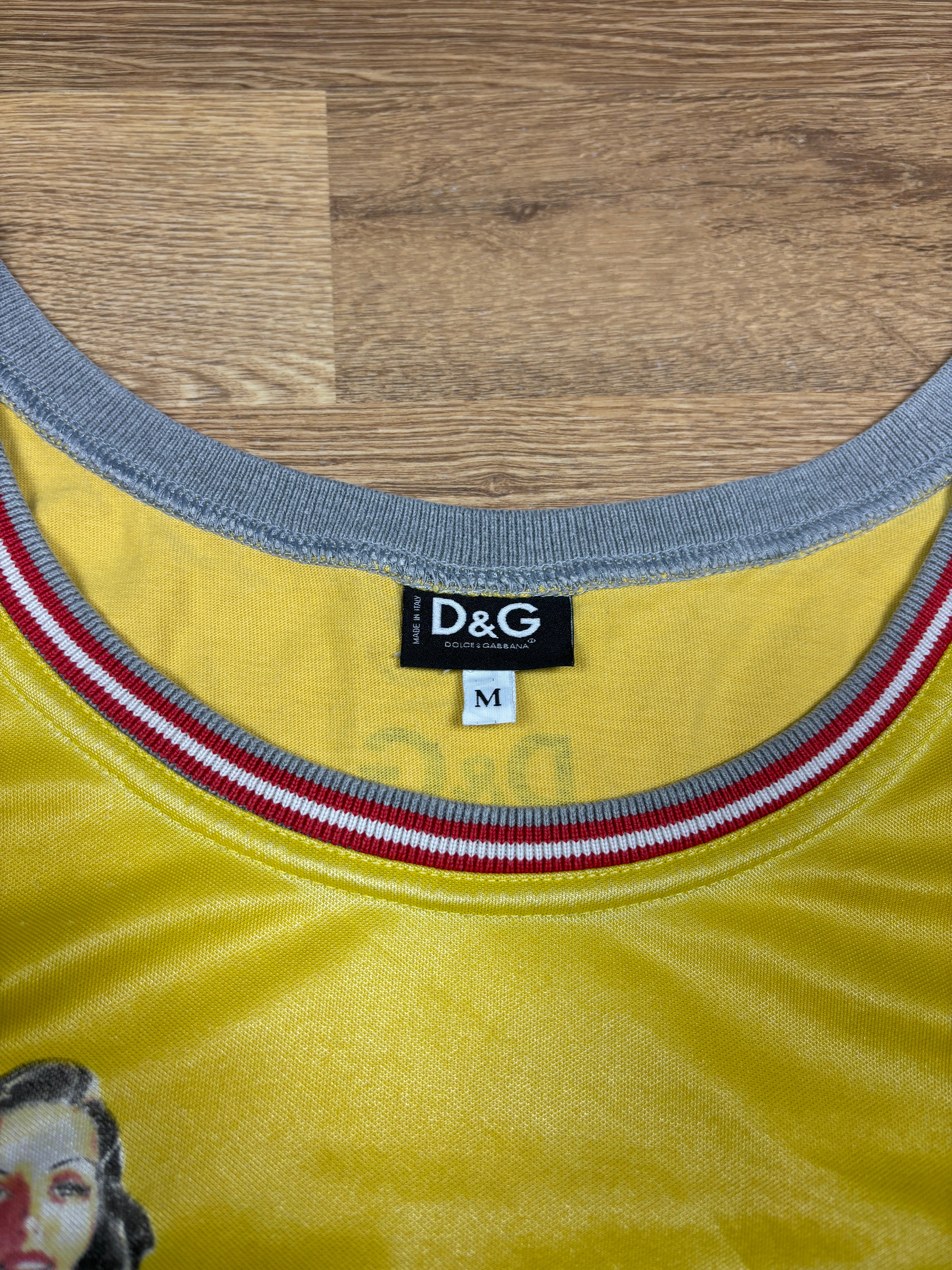 2000s D&G Milano Football Graphic Tank Top