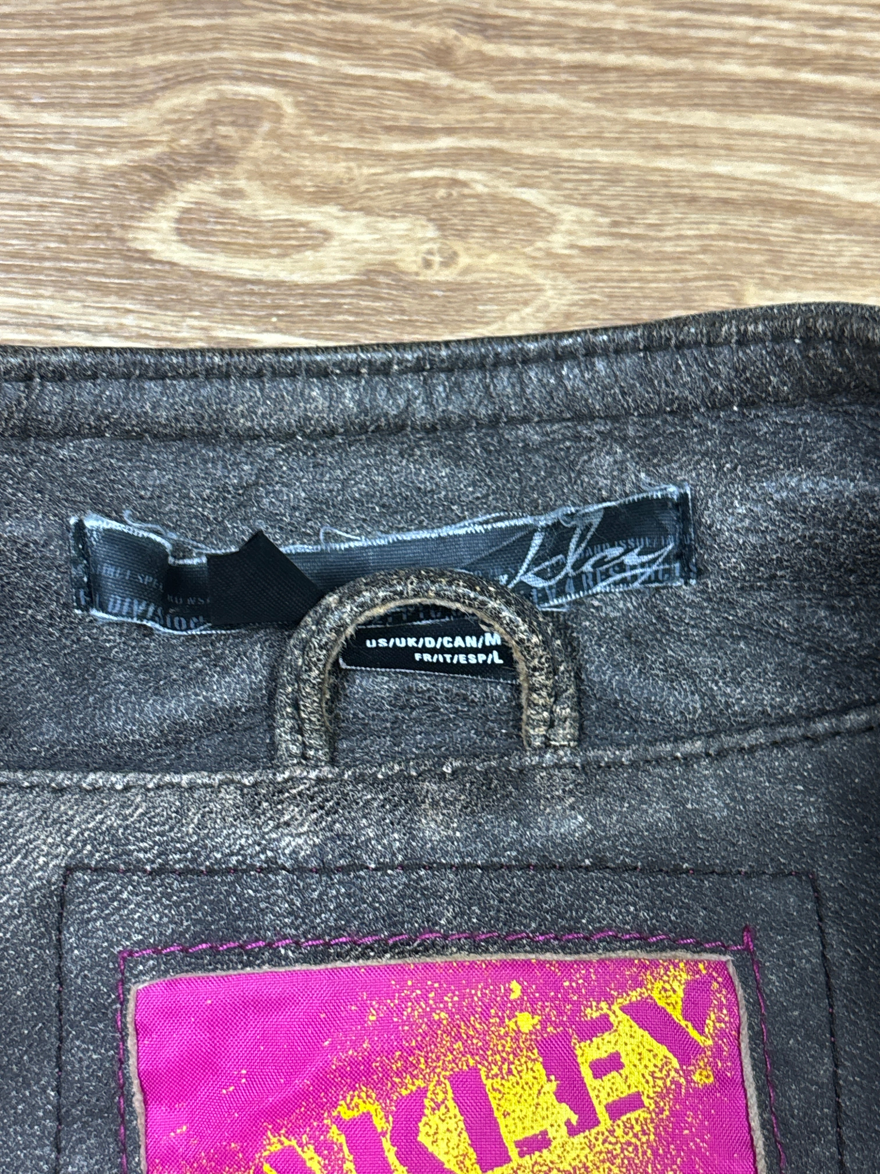 2000s Oakley Detachable Distressed Industrial Leather Jacket
