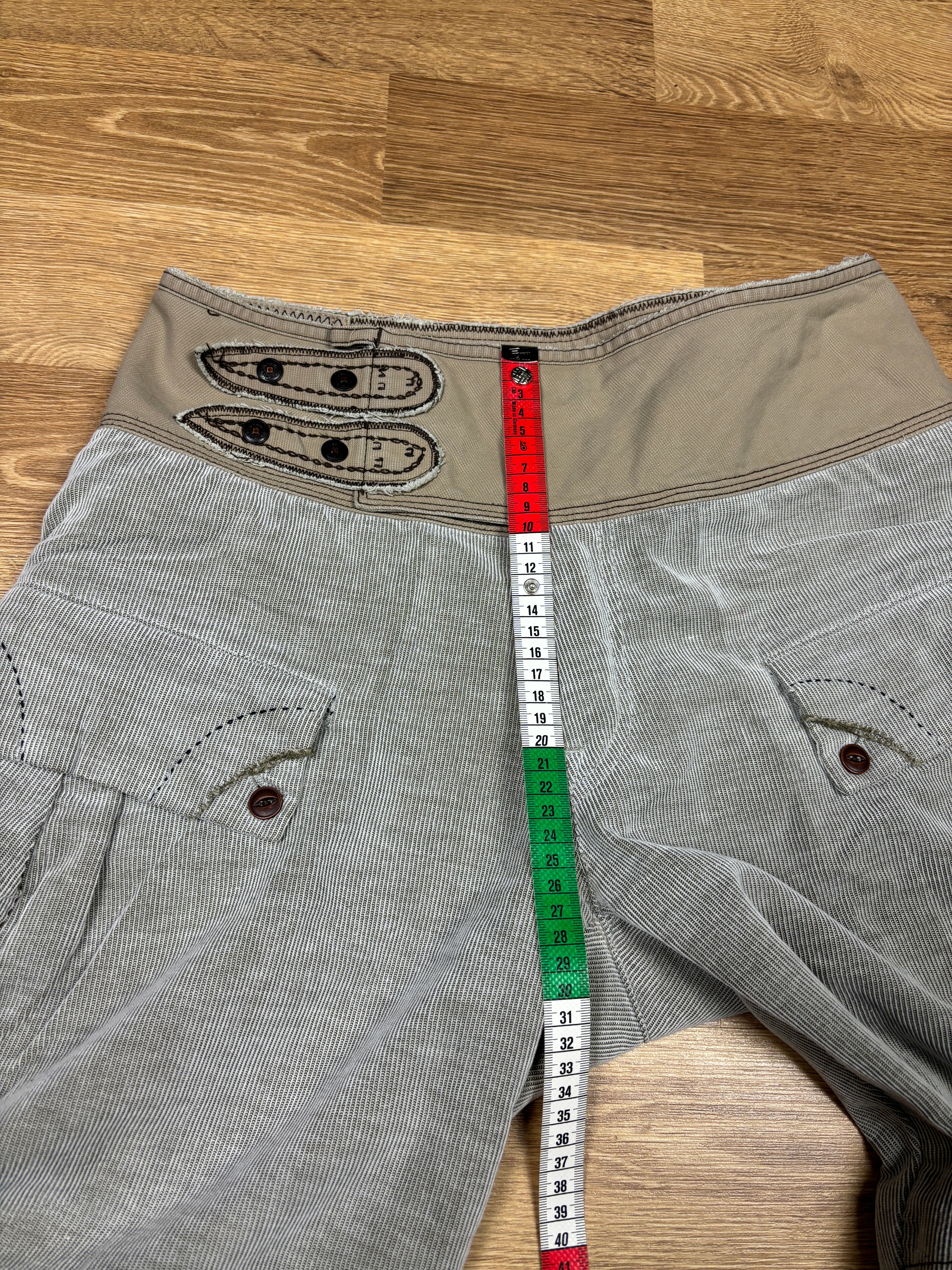 Marithé François Girbaud Wide Leg Corduroy Cargo Pants
