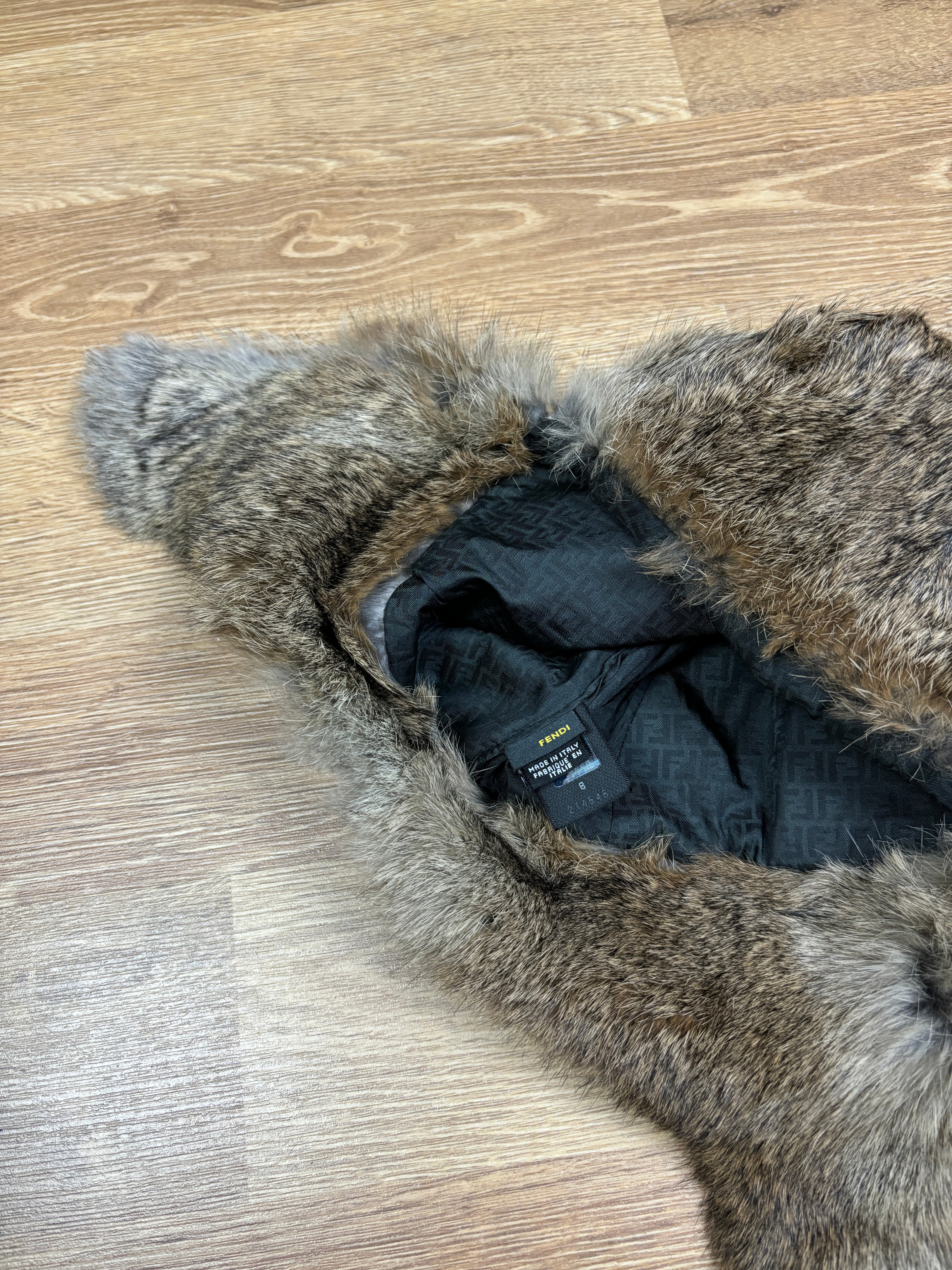 Fendi Zucca Fur Trapper Hat