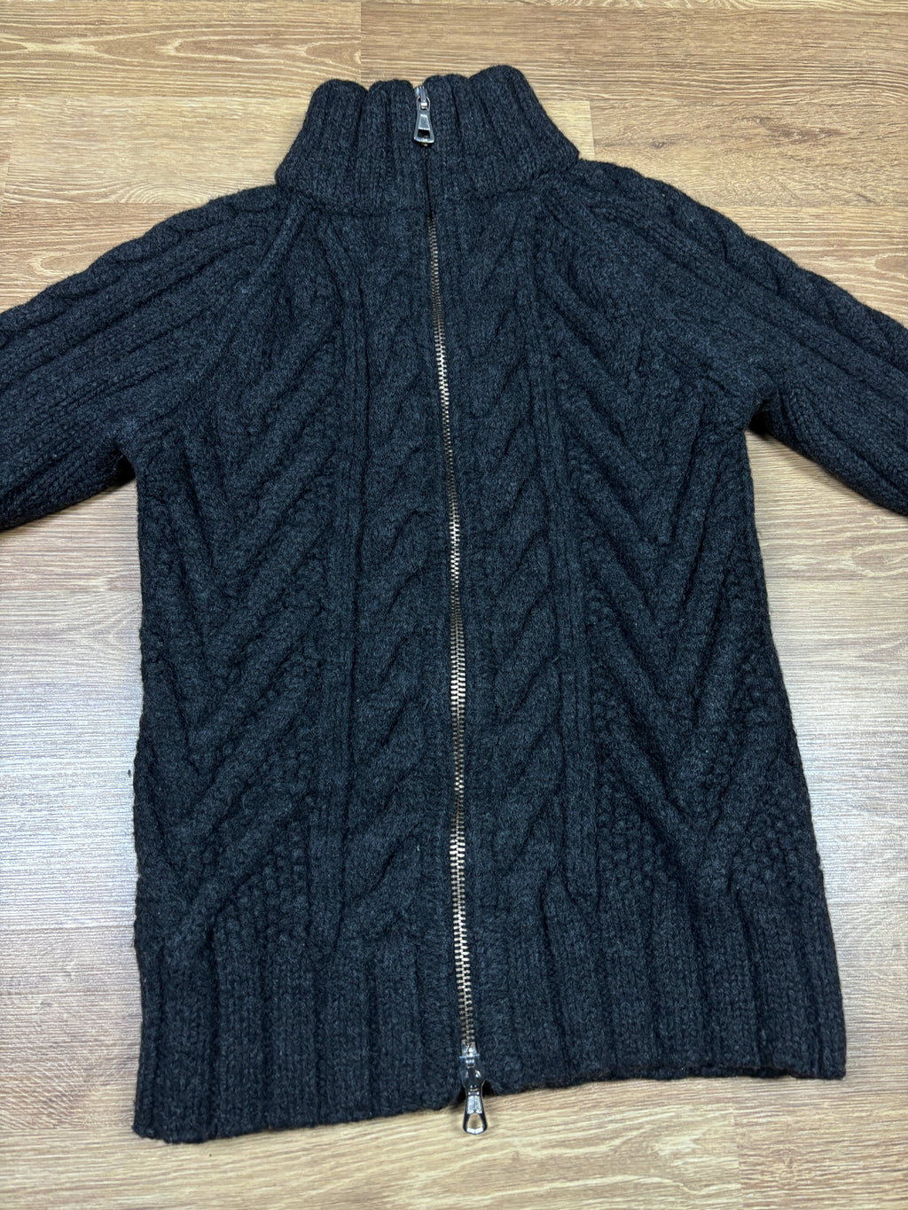 2000s Dsquared2 Heavy Wool Knit Zip Sweater