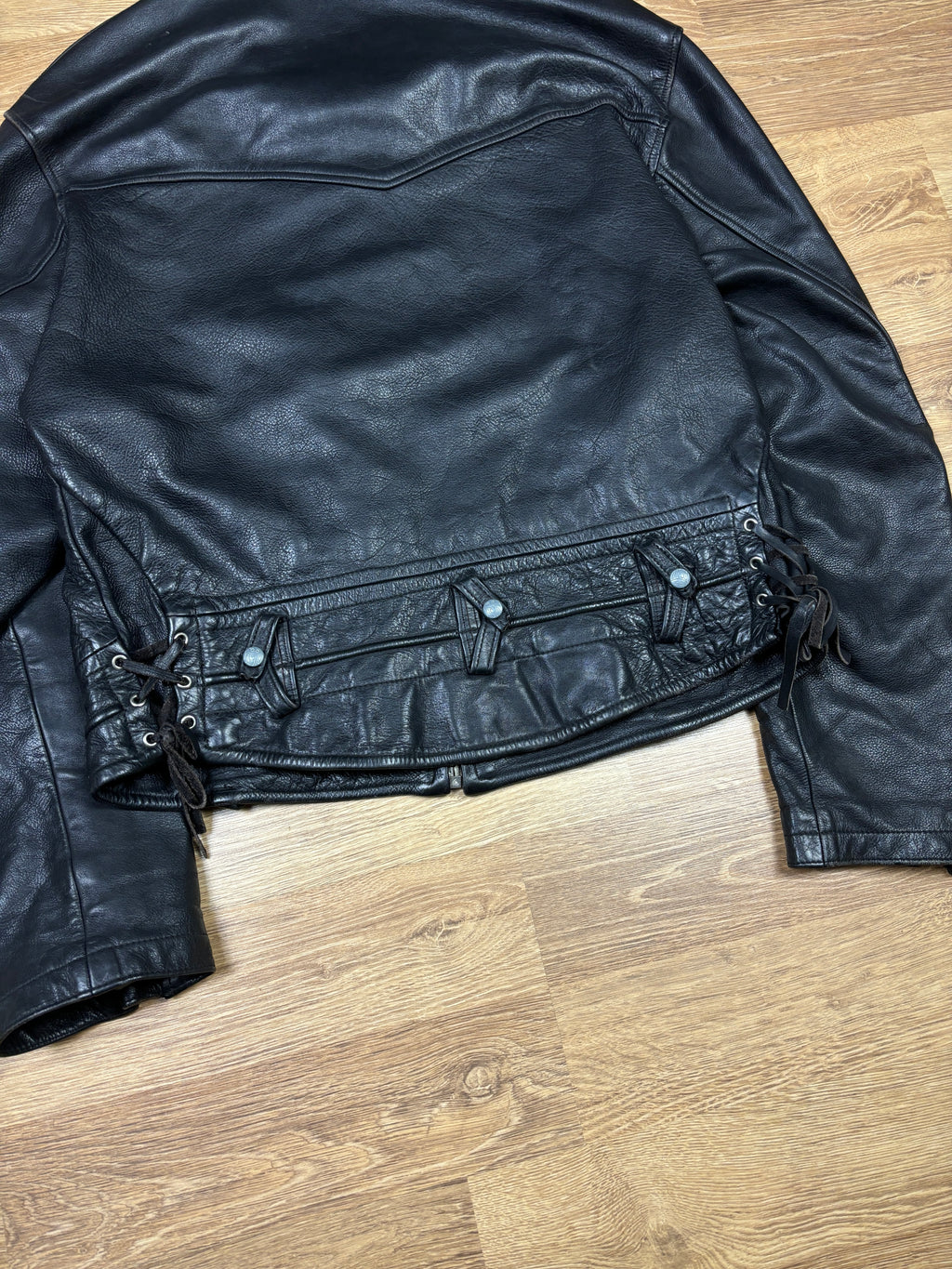 Chaqueta de cuero resistente de piel de vacuno Diesel vintage