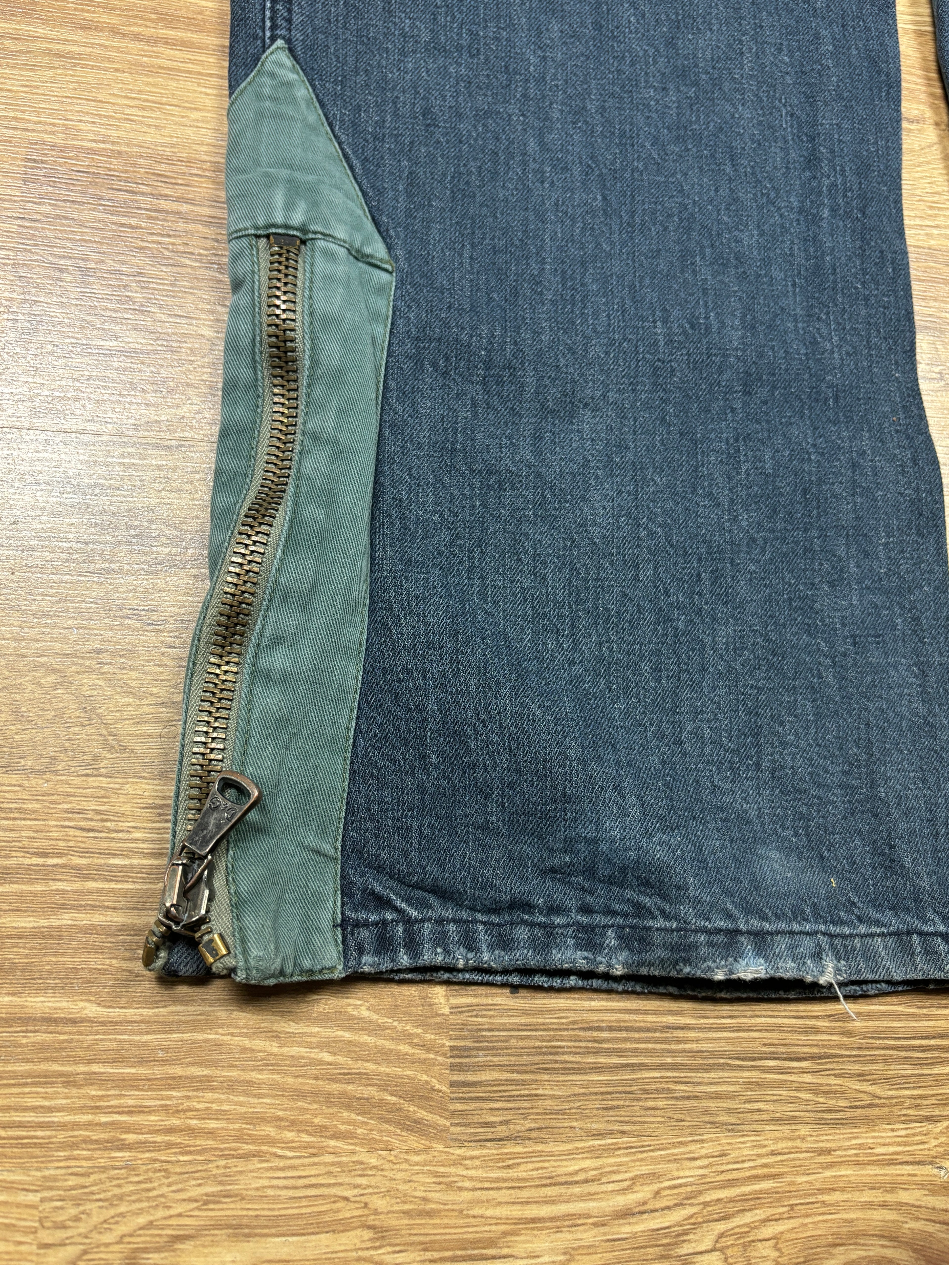 Dolce & Gabbana AW2003 Multi Pocket Zip Cargo Denim