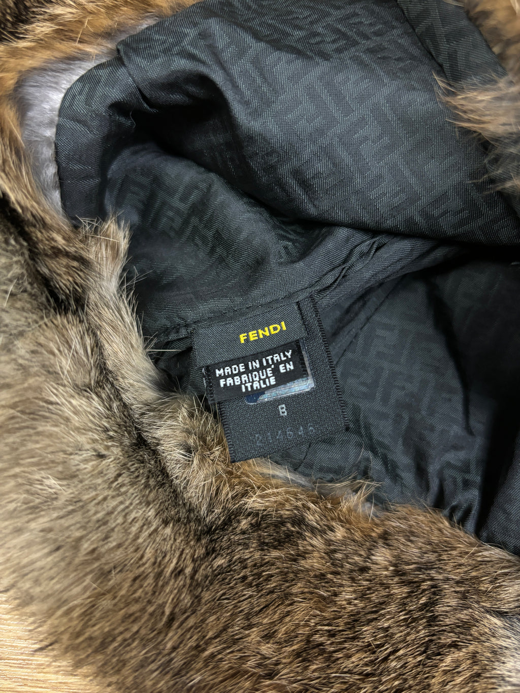 Fendi Zucca Fur Trapper Hat