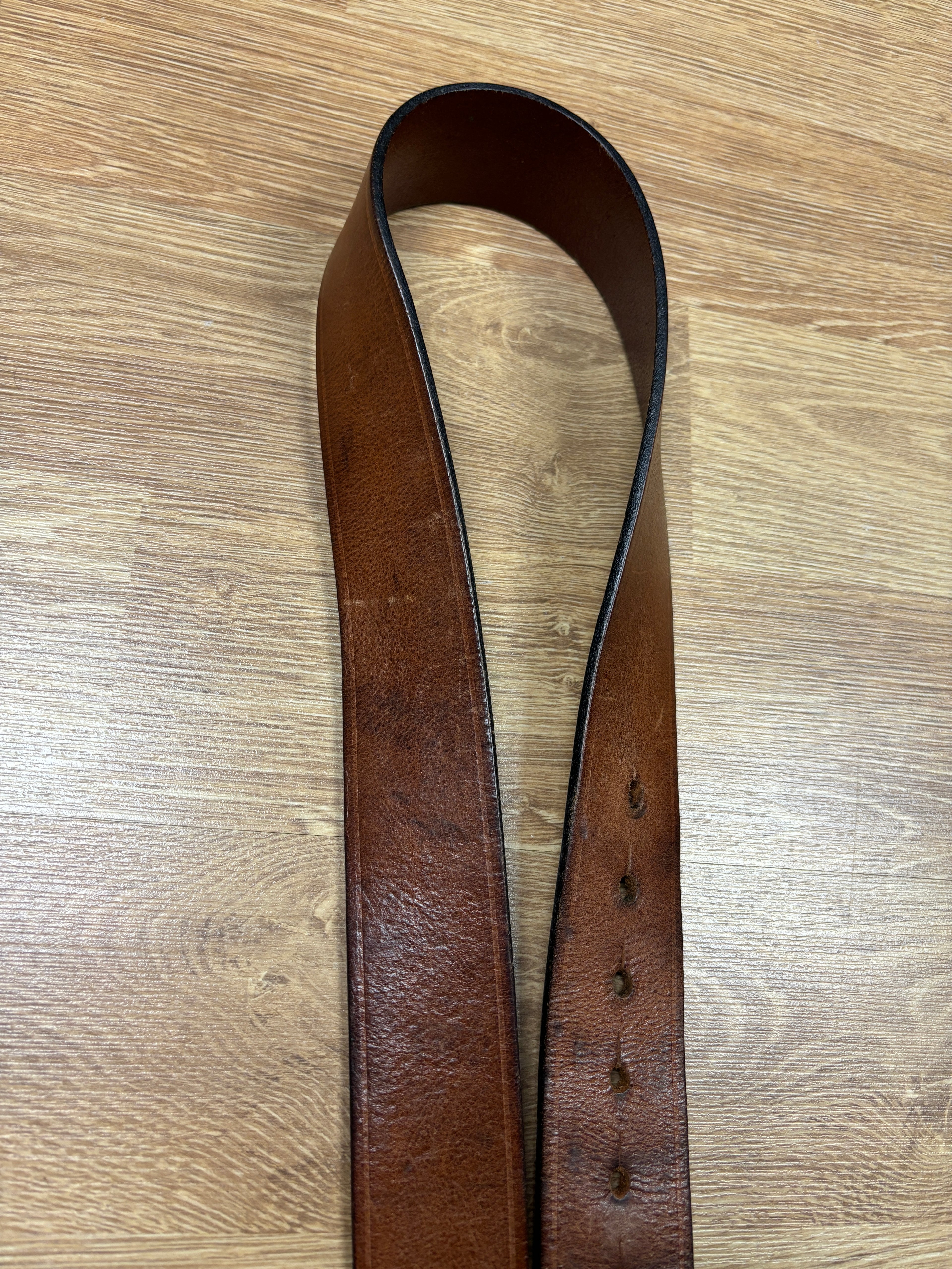 2000s Dsquared2 Renaissance Painting Leather Belt