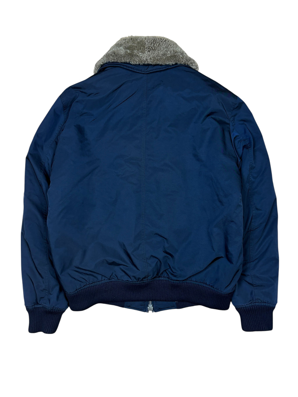 Gucci AW2011 Shearling Collar Nylon Bomber Jacket
