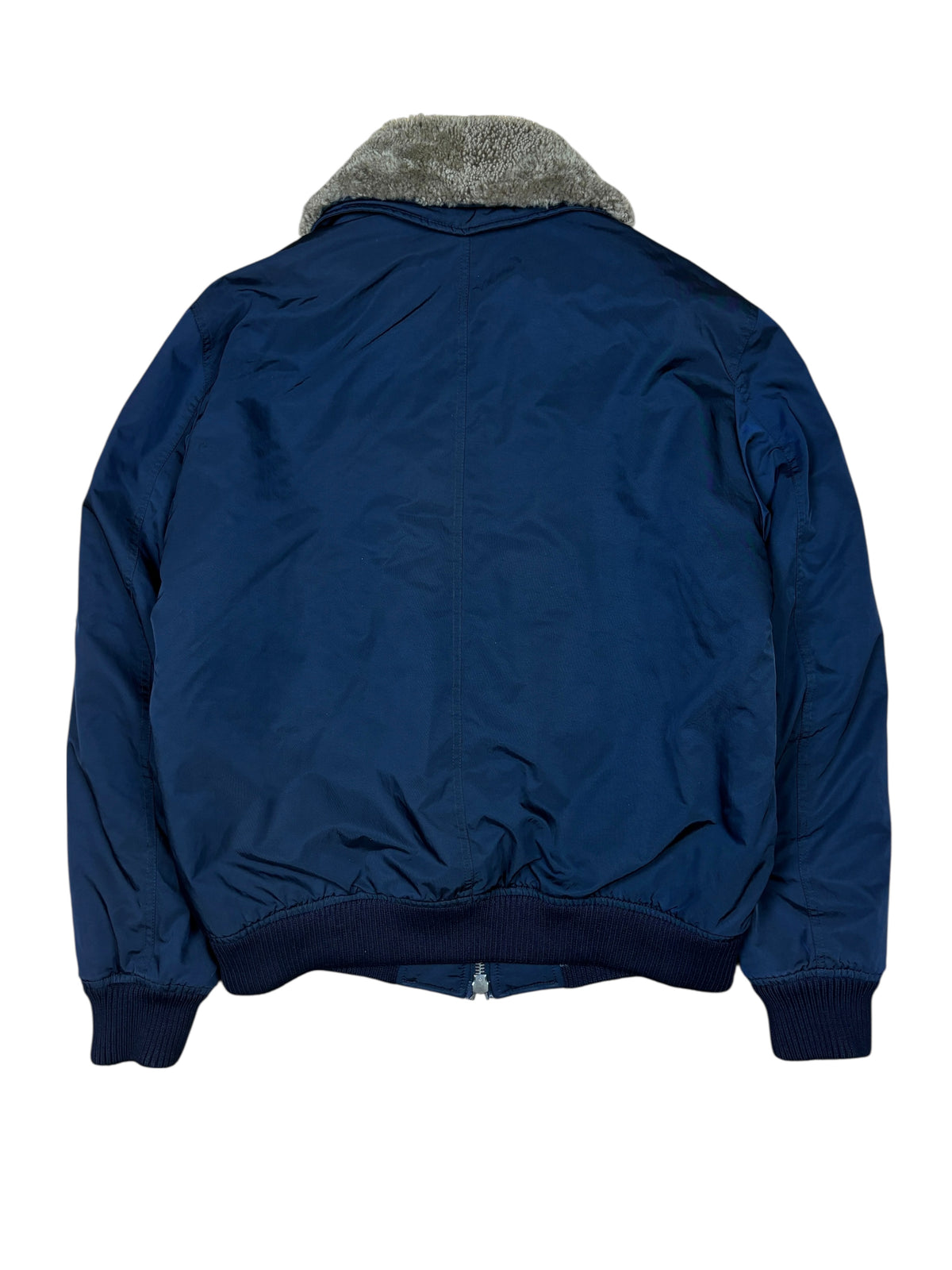 Gucci AW2011 Shearling Collar Nylon Bomber Jacket