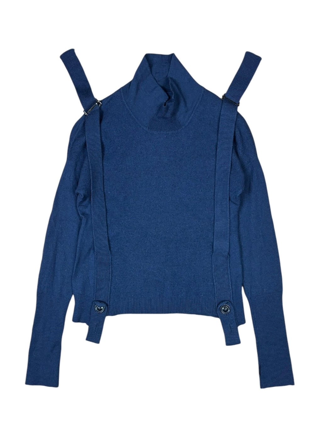 2000s Marithé François Girbaud Strap Detail Wool Knit