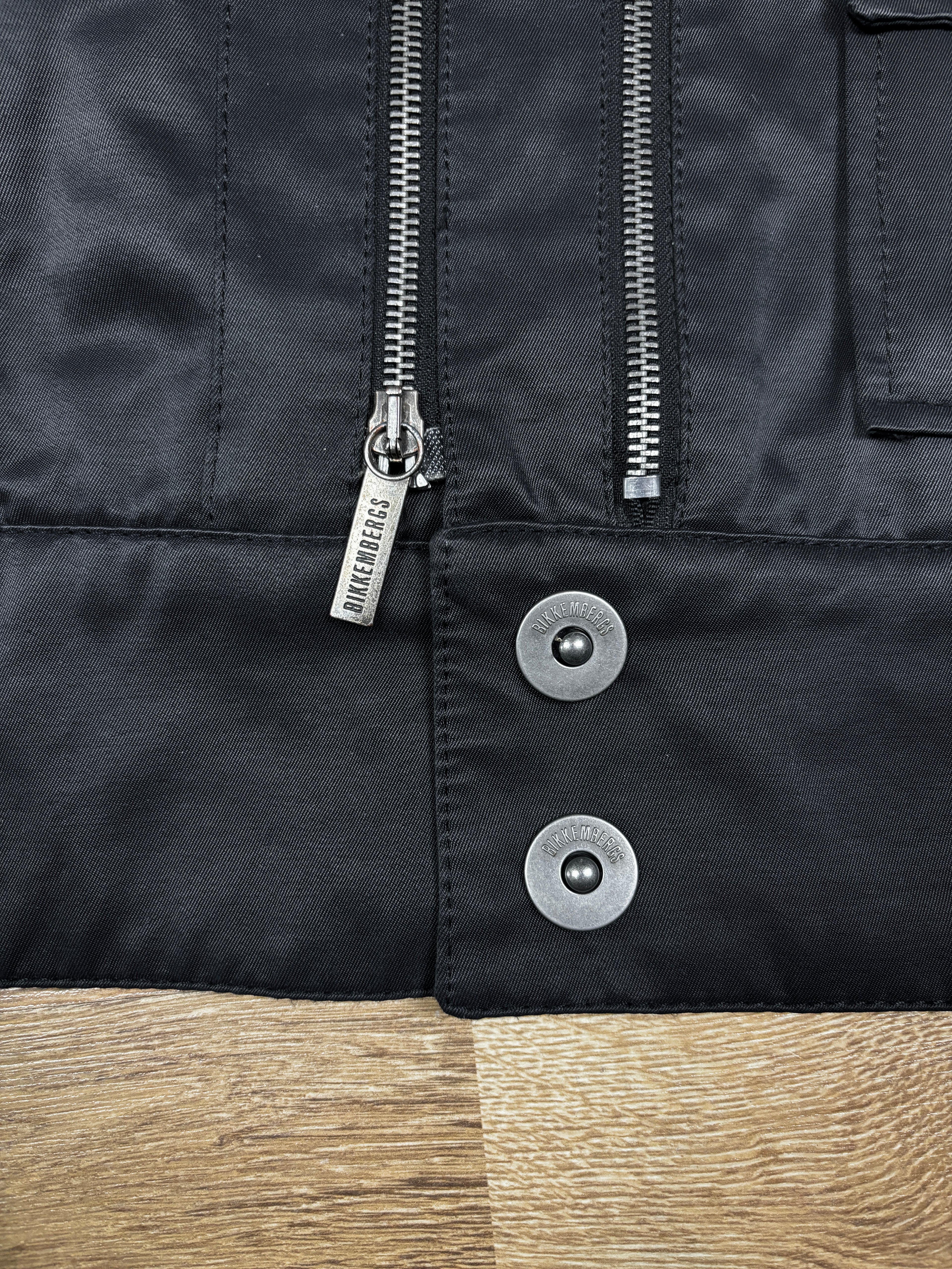 Dirk Bikkembergs Multi-Zip Nylon Bomber Jacket