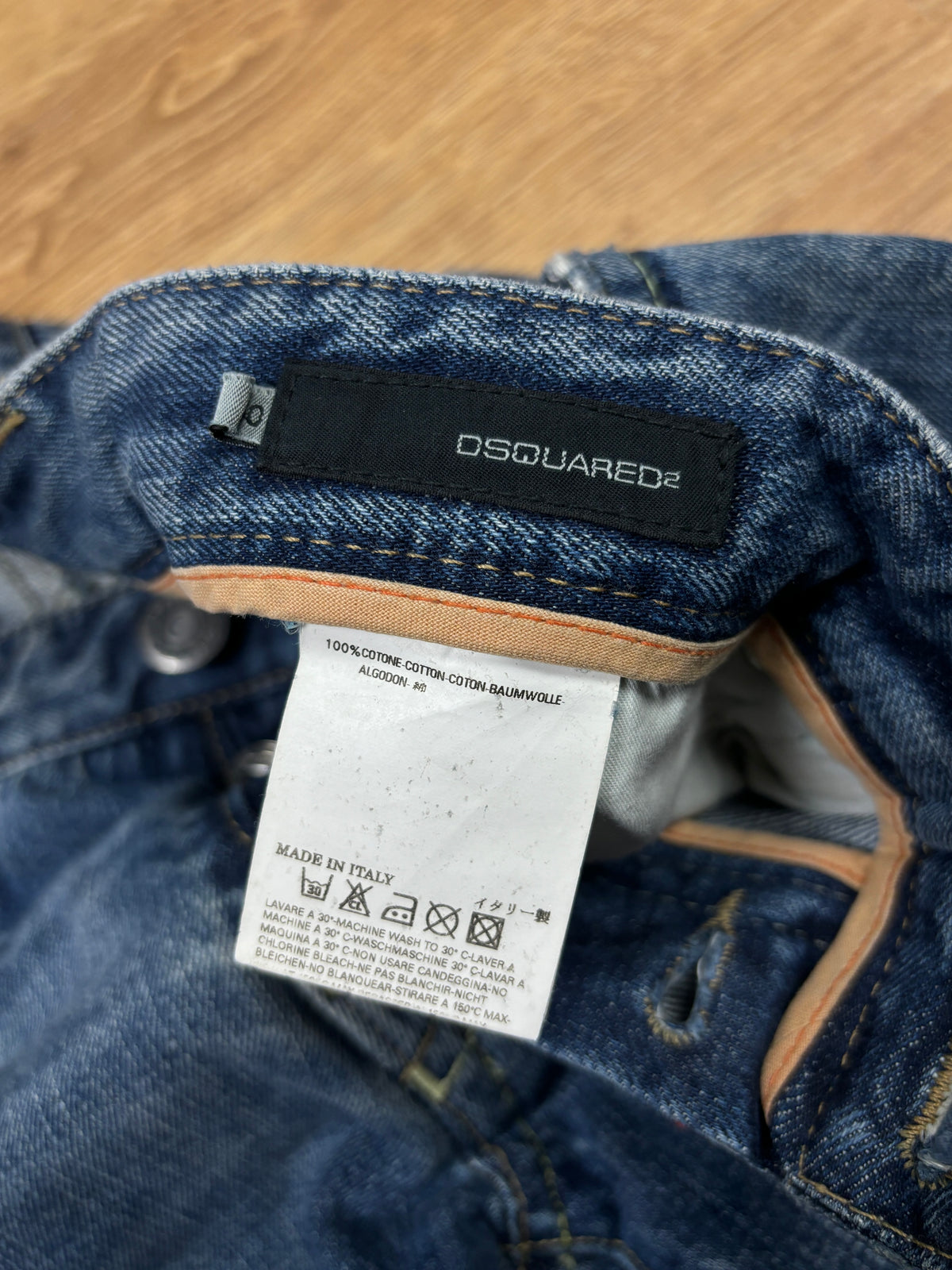 2000s Dsquared2 Embroidered Straight Leg Jeans