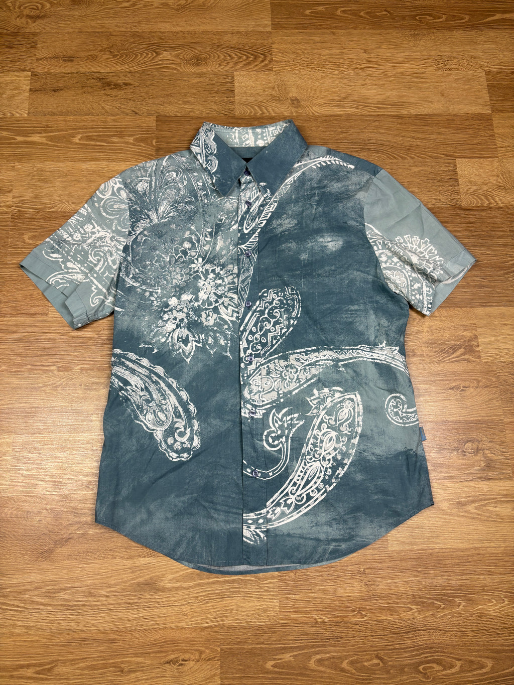 2000s Just Cavalli Paisley Print Button Up Shirt