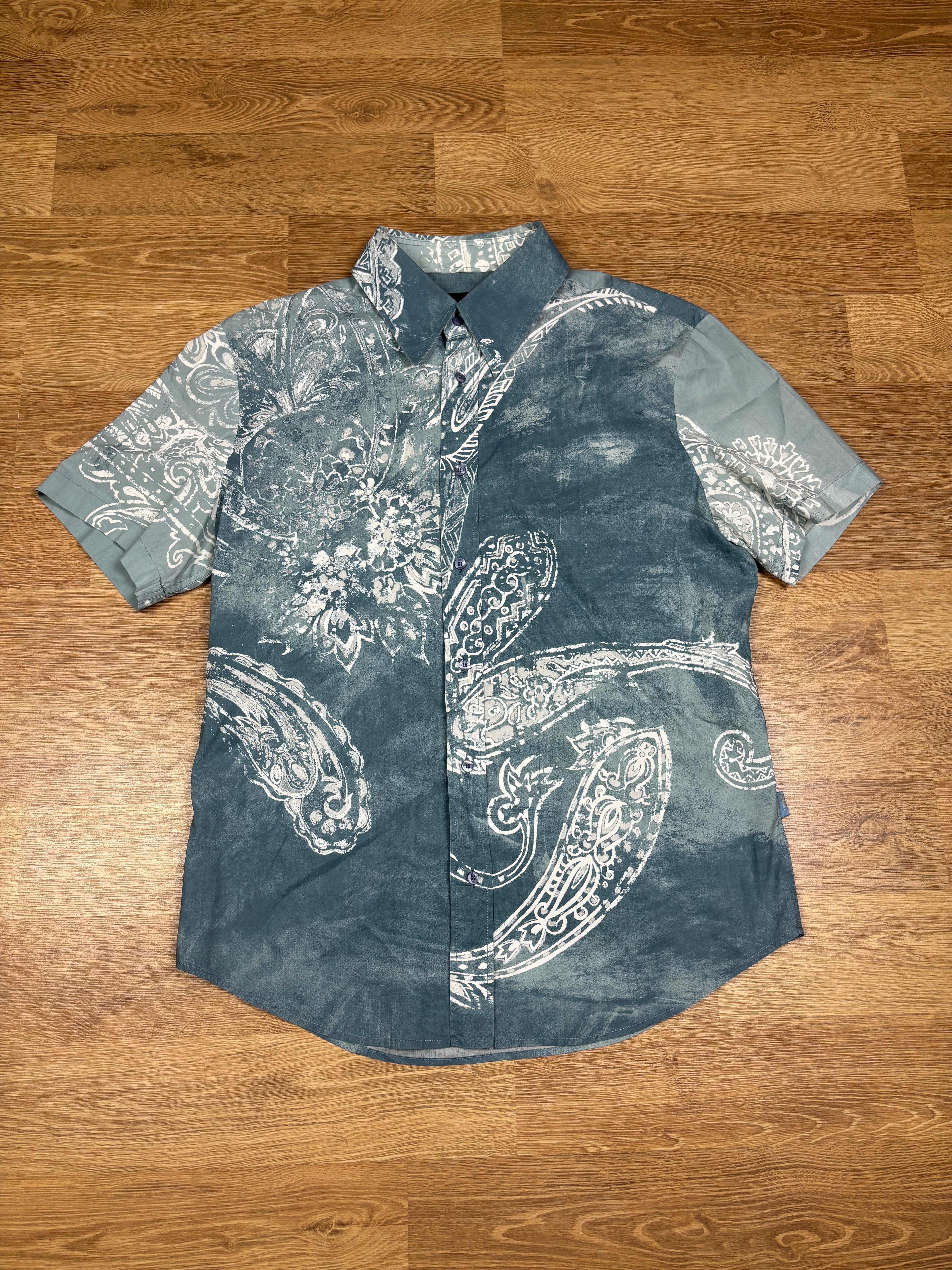2000s Just Cavalli Paisley Print Button Up Shirt