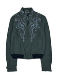 Diesel Black Gold Embroidered Wool Jacket