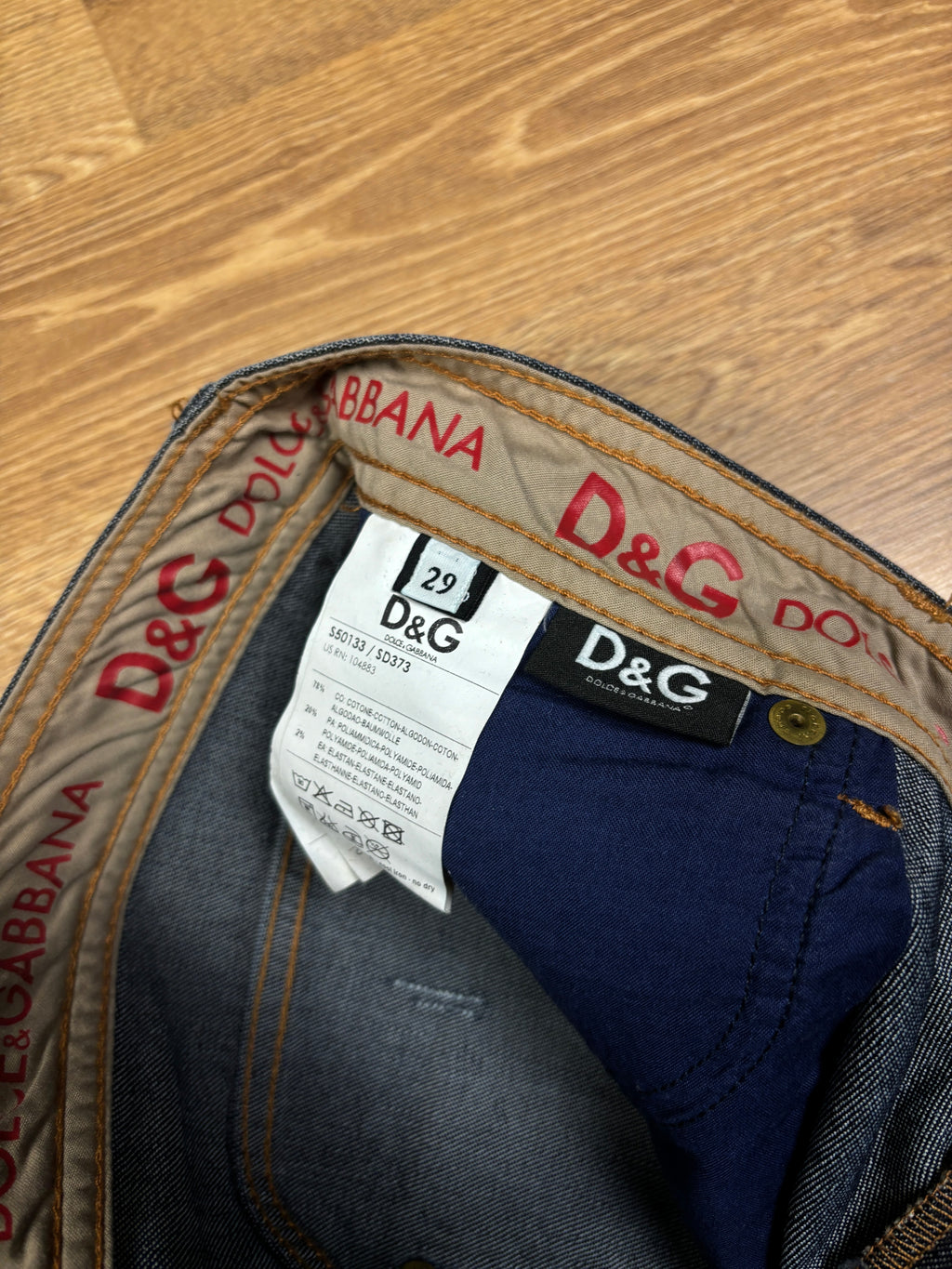 2000s Dolce & Gabbana Washed Wide-Leg Jeans